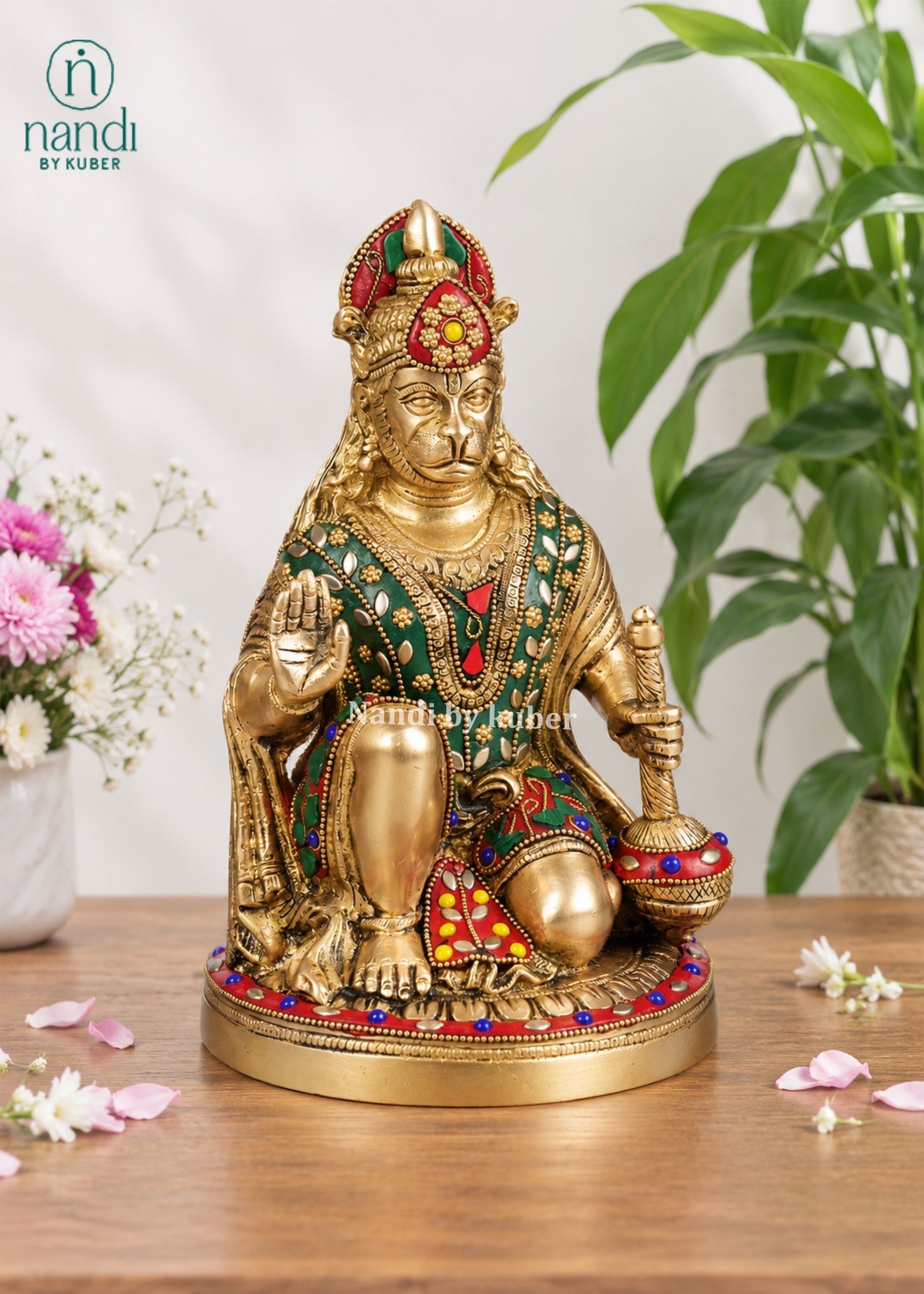 Brass Hanuman Blessing