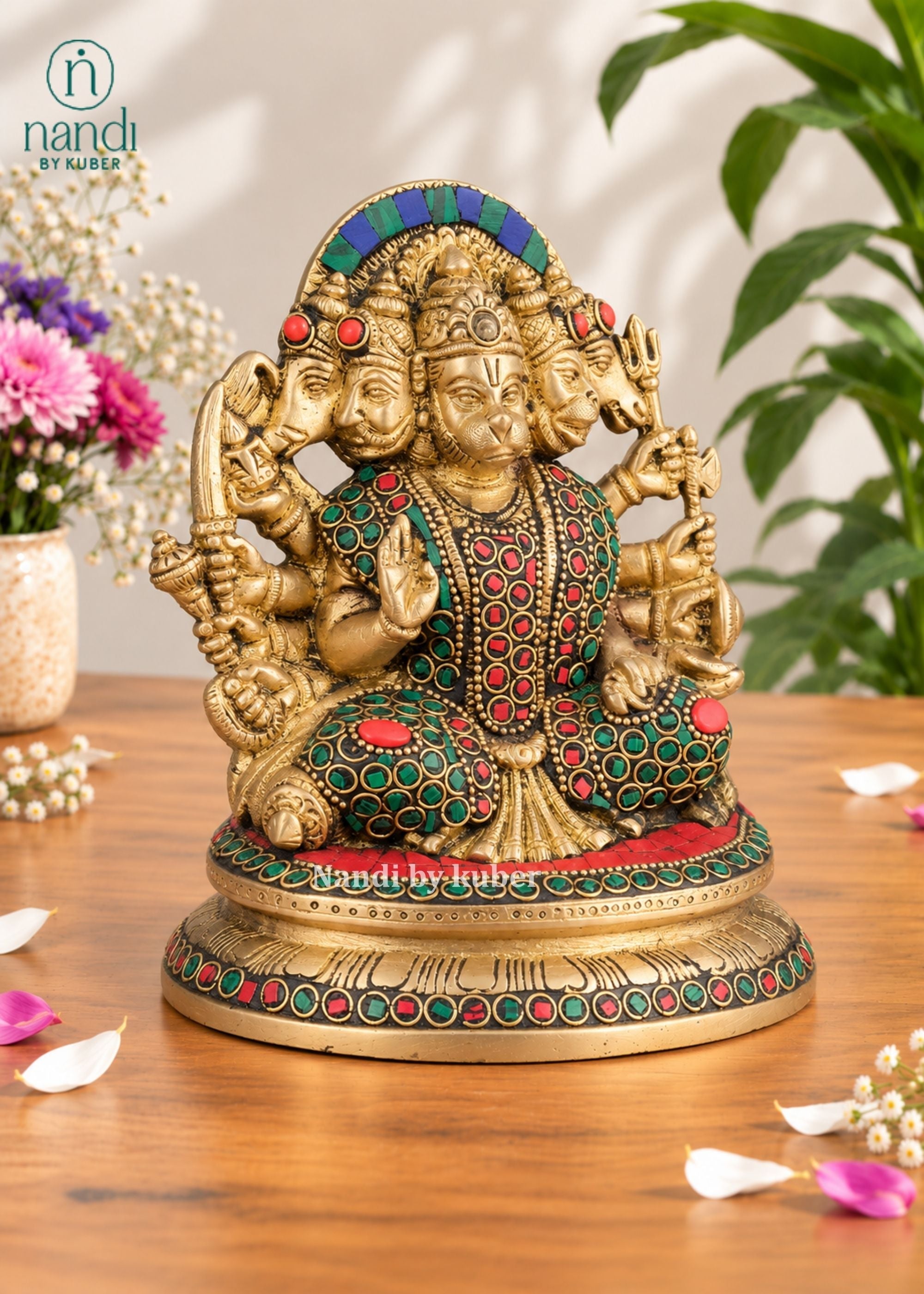 Brass Hanuman Panchmukhi