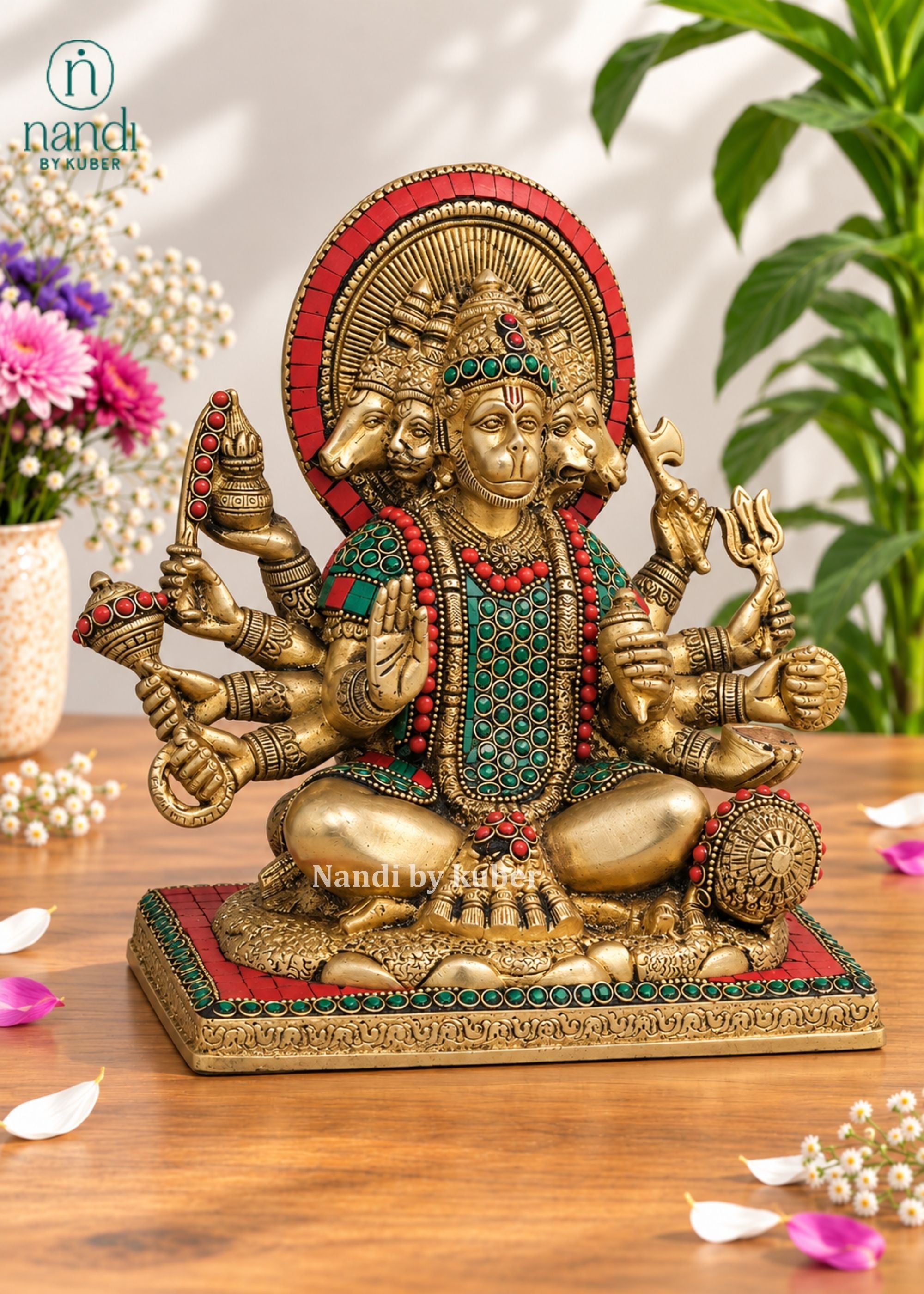 Brass Hanuman Panchmukhi