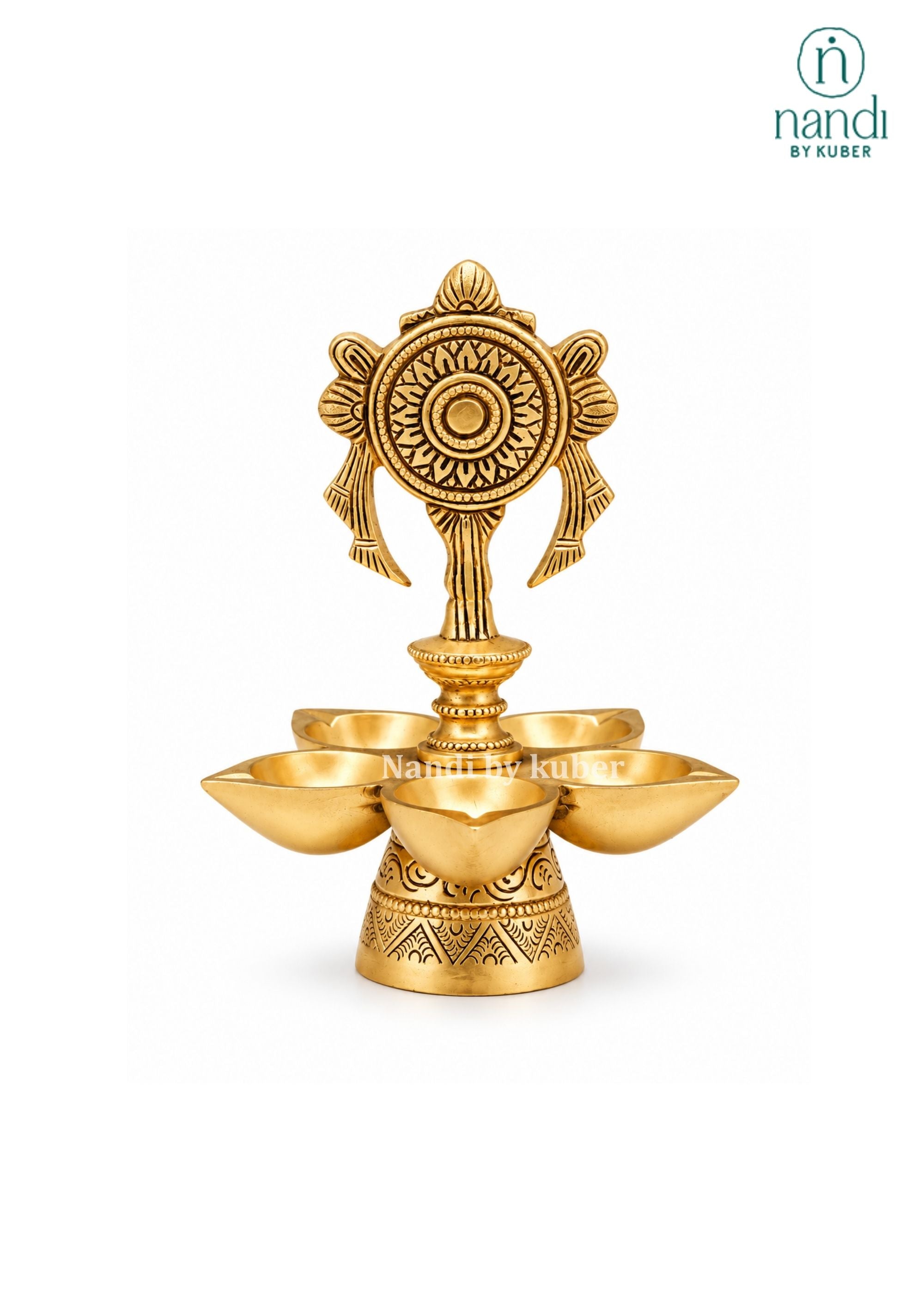 Brass Chakra 5 Deepak
