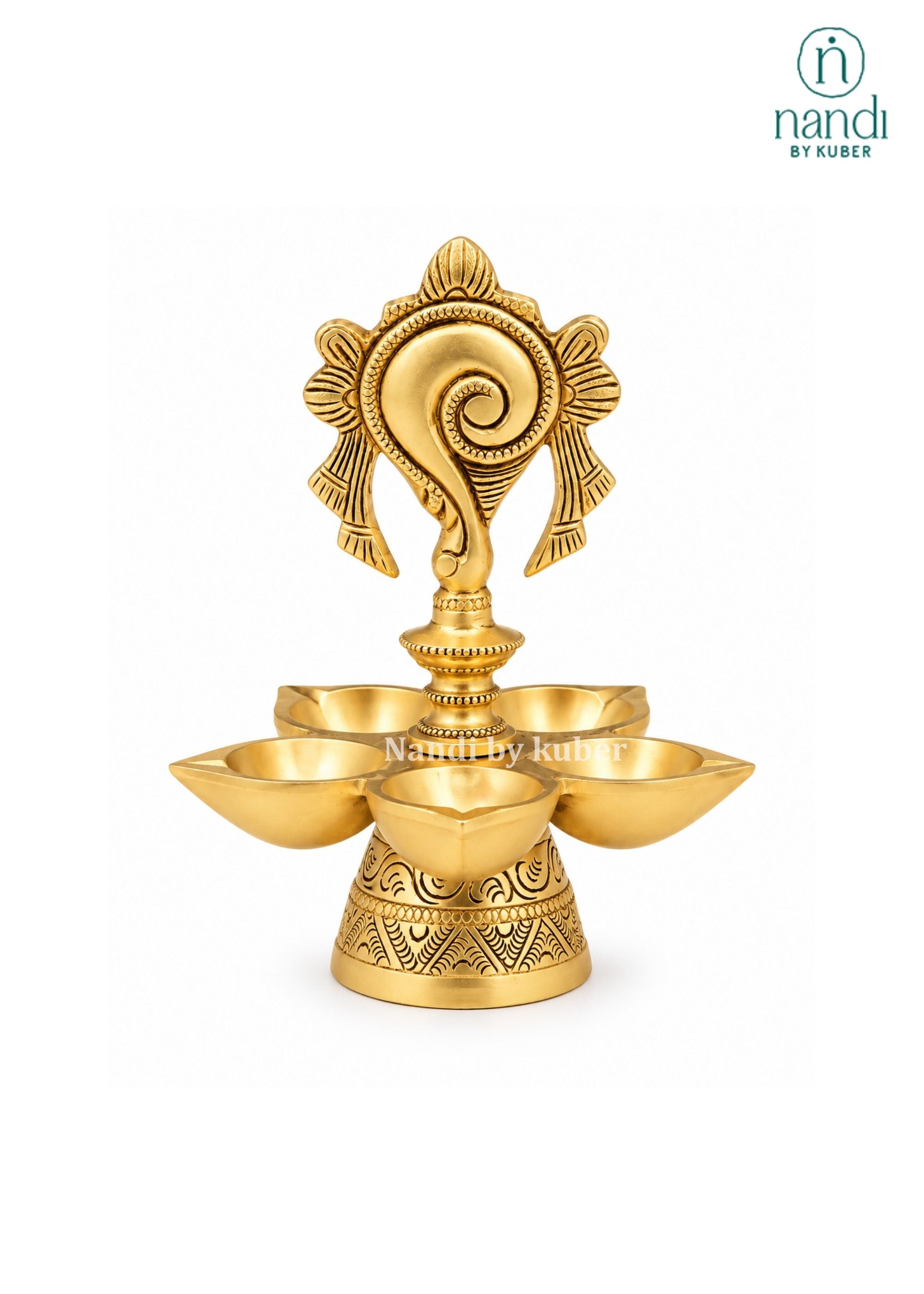 Brass Shankh 5 Deepak