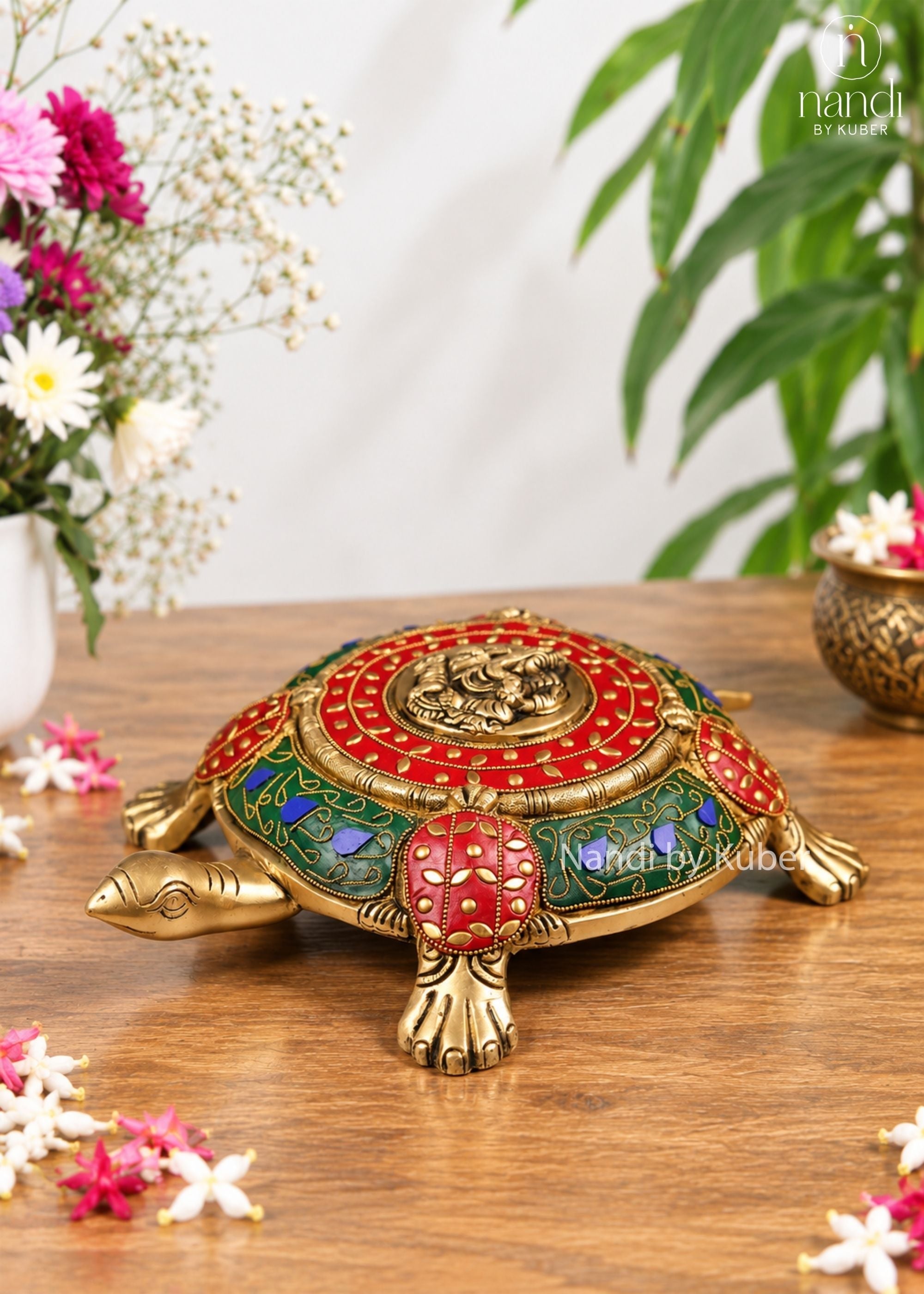 Brass Ganesha Tortoise