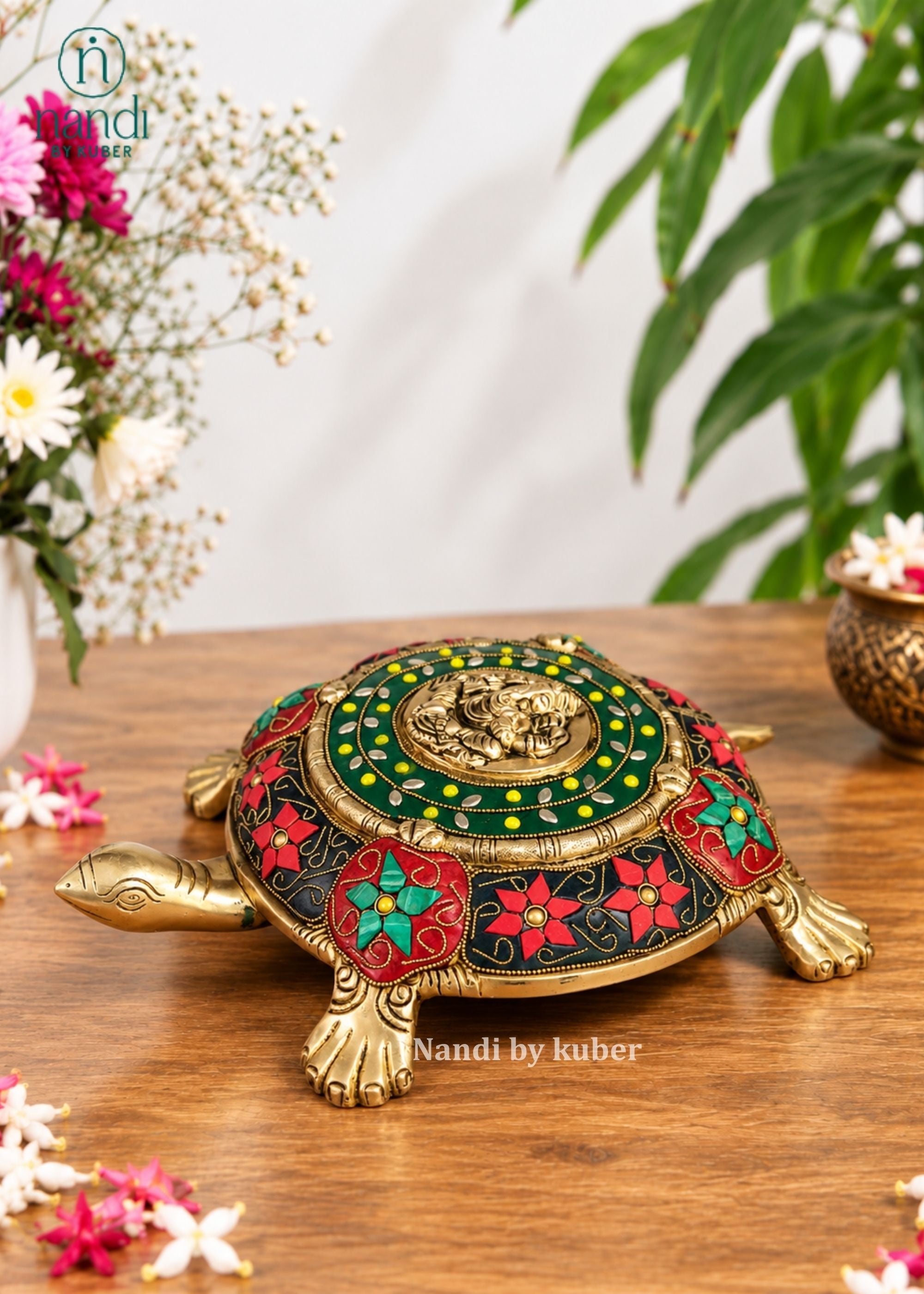 Brass Ganesha Tortoise - angle 7