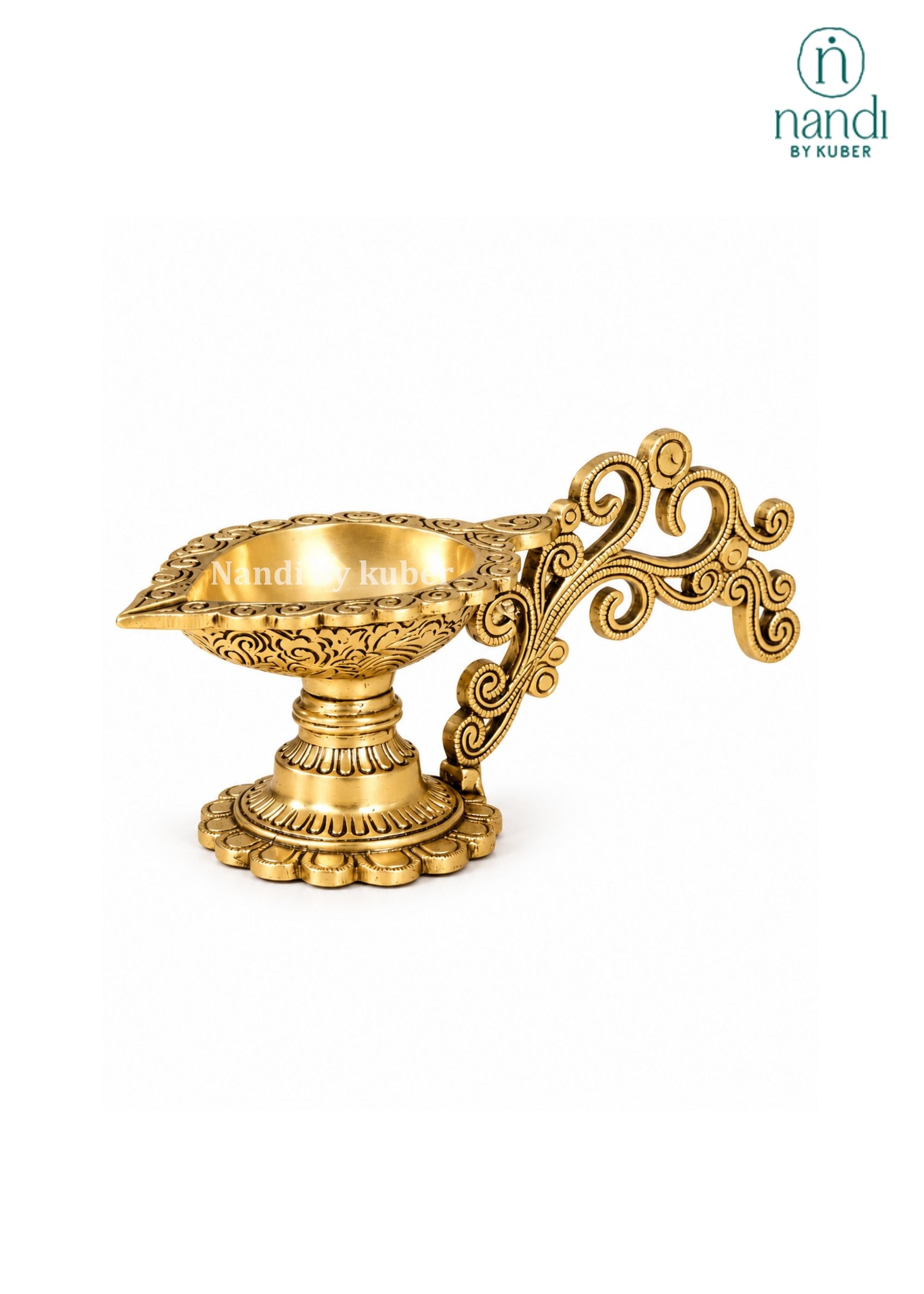 Brass Diya Handle