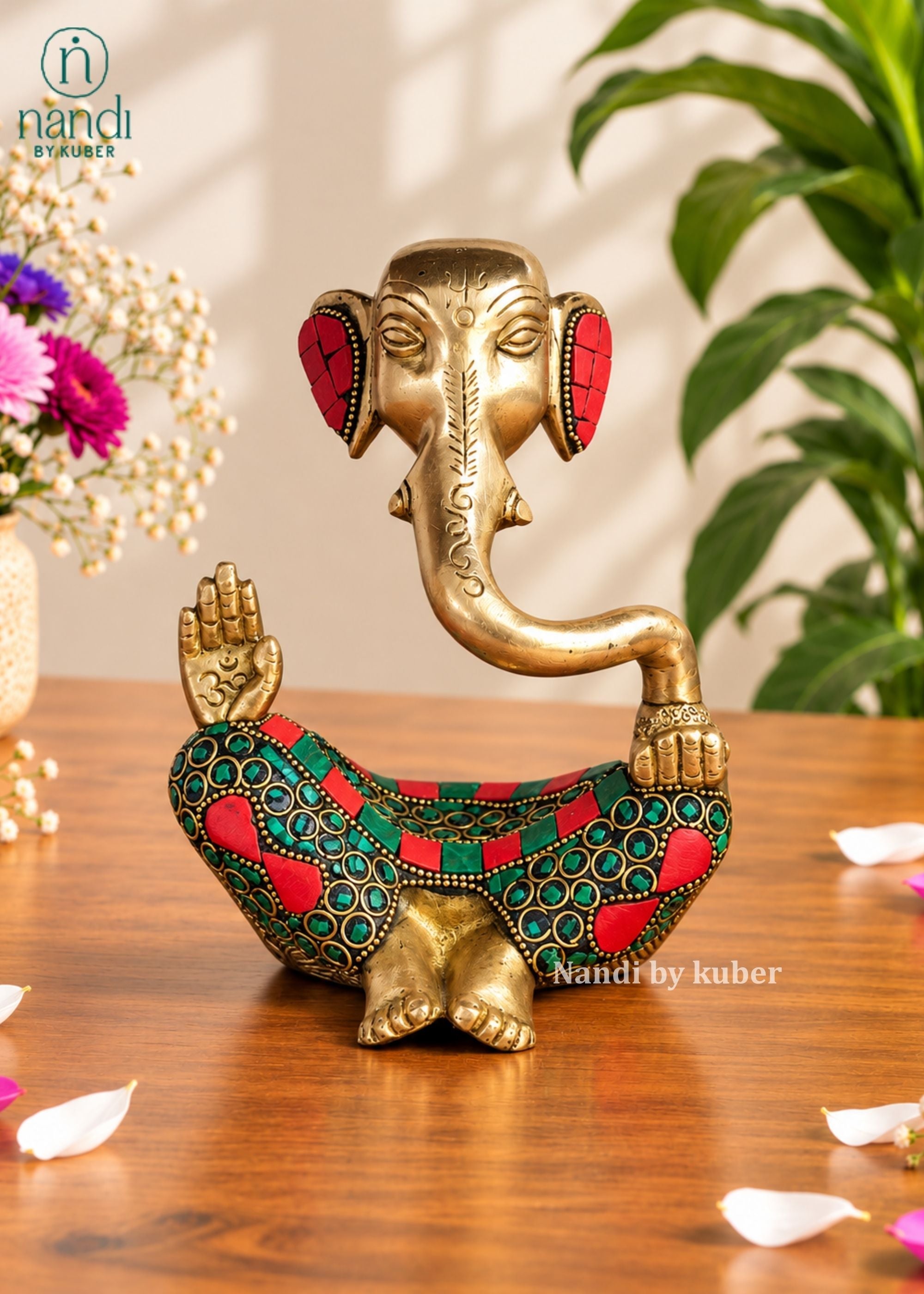 Brass Modern Ganesha - angle 5