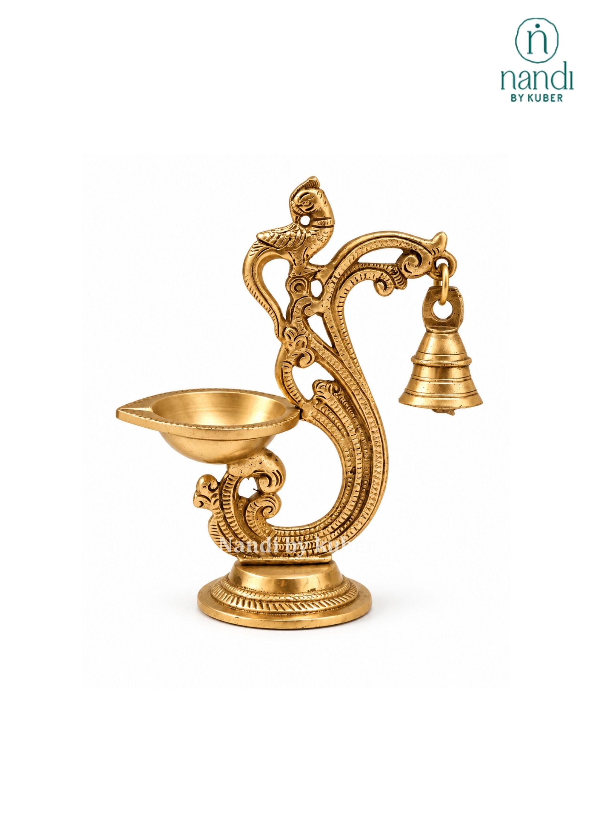 Brass Annam Diya With Bell