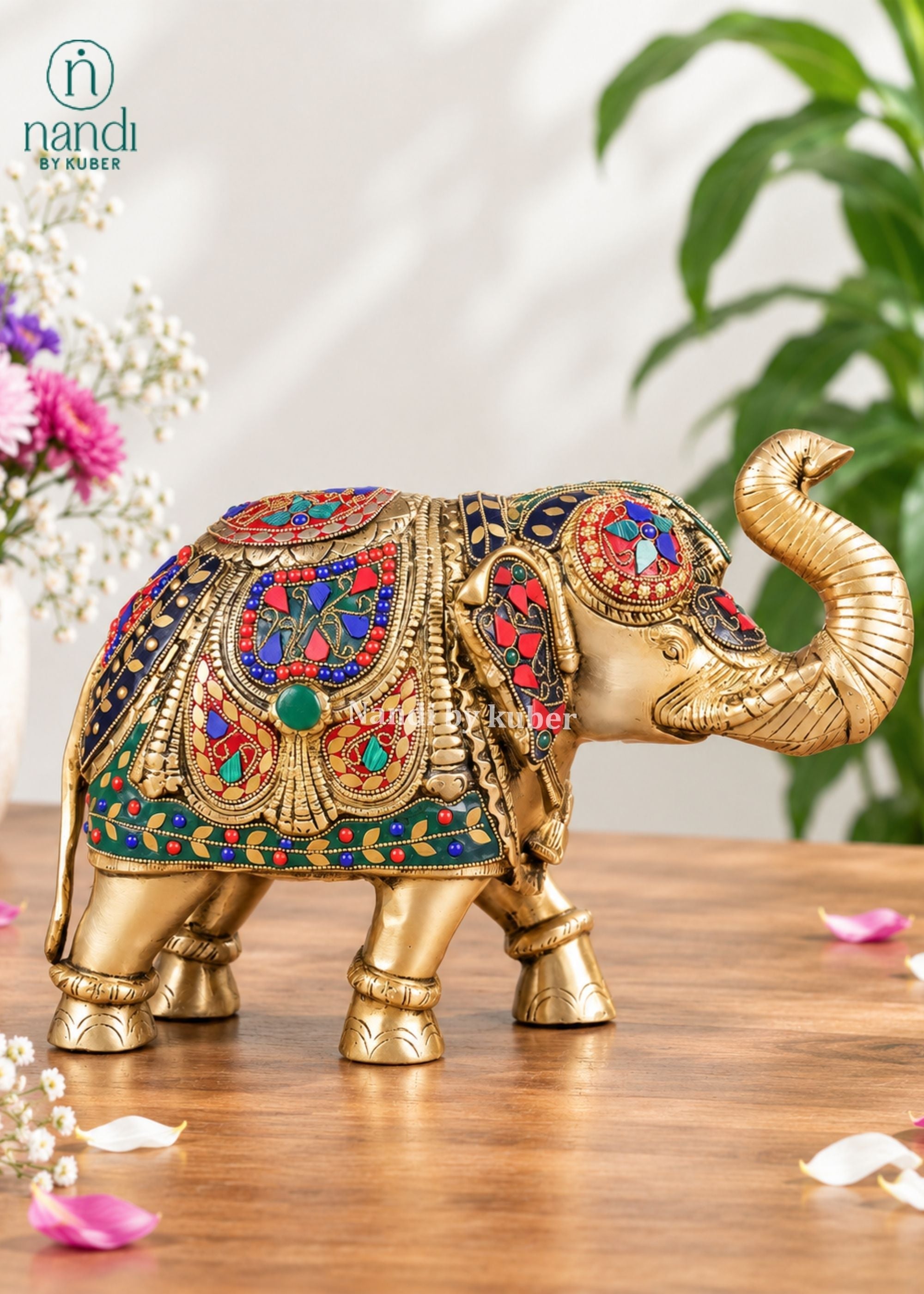 Brass Elephant - angle 2