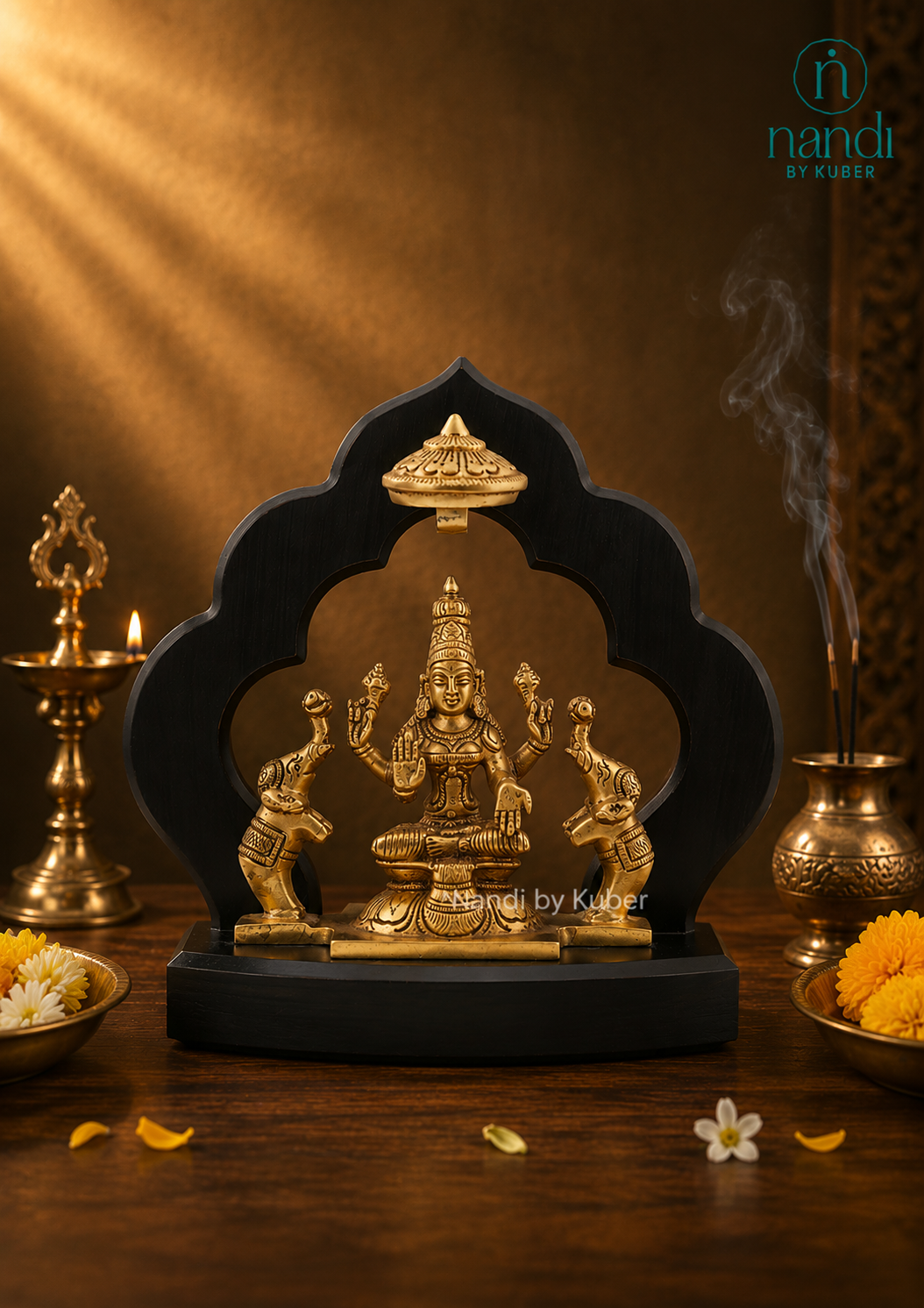 Brass Gajlaxmi With Frame