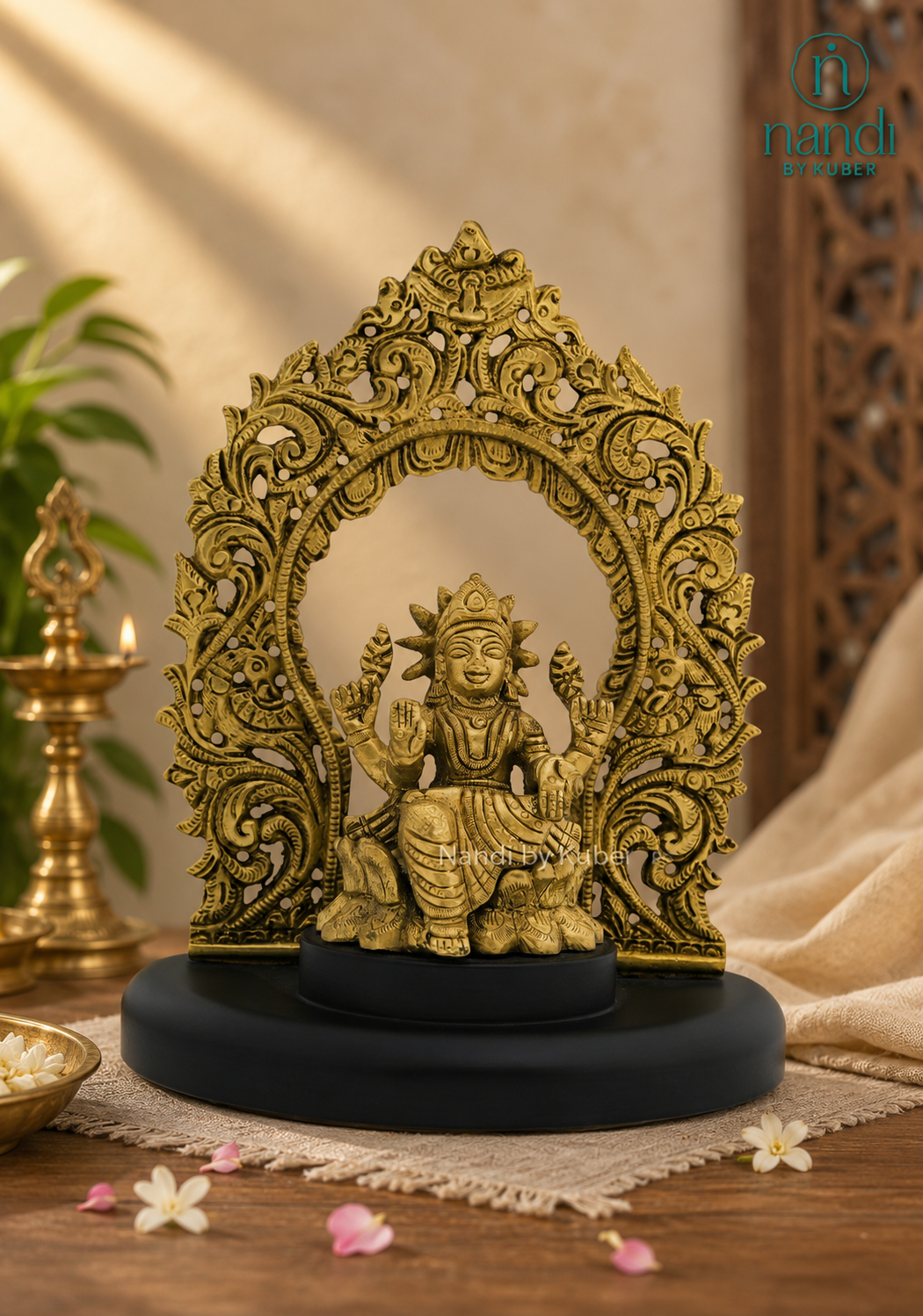 Brass Arch Laxmi With Base