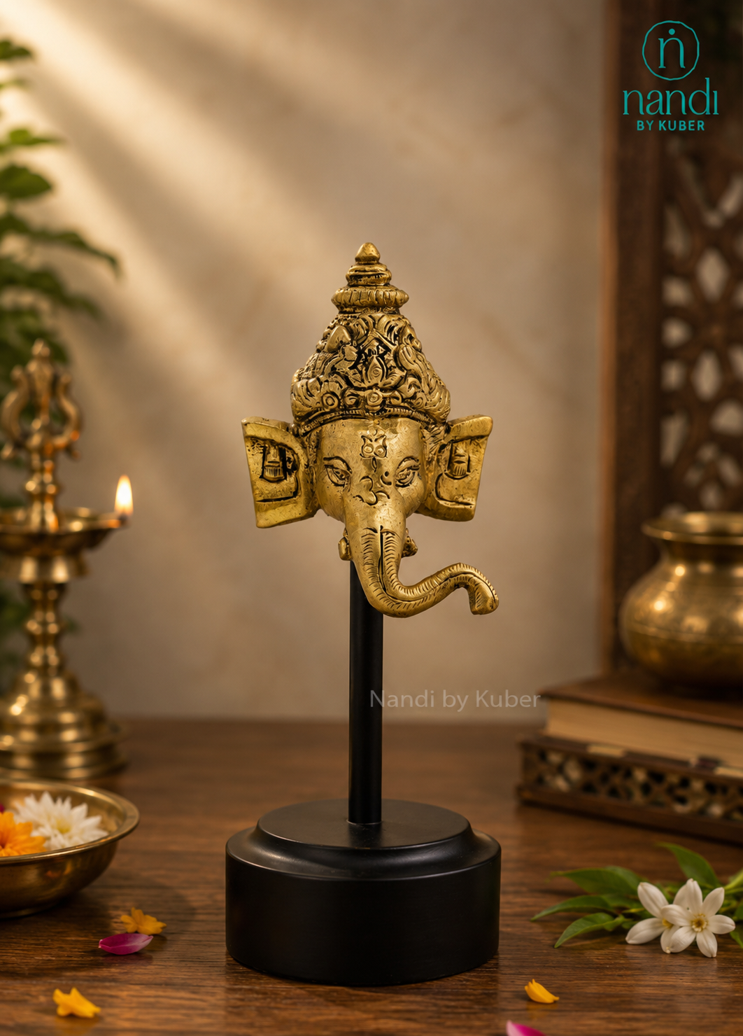 Brass Ganesha Table Top Decoration