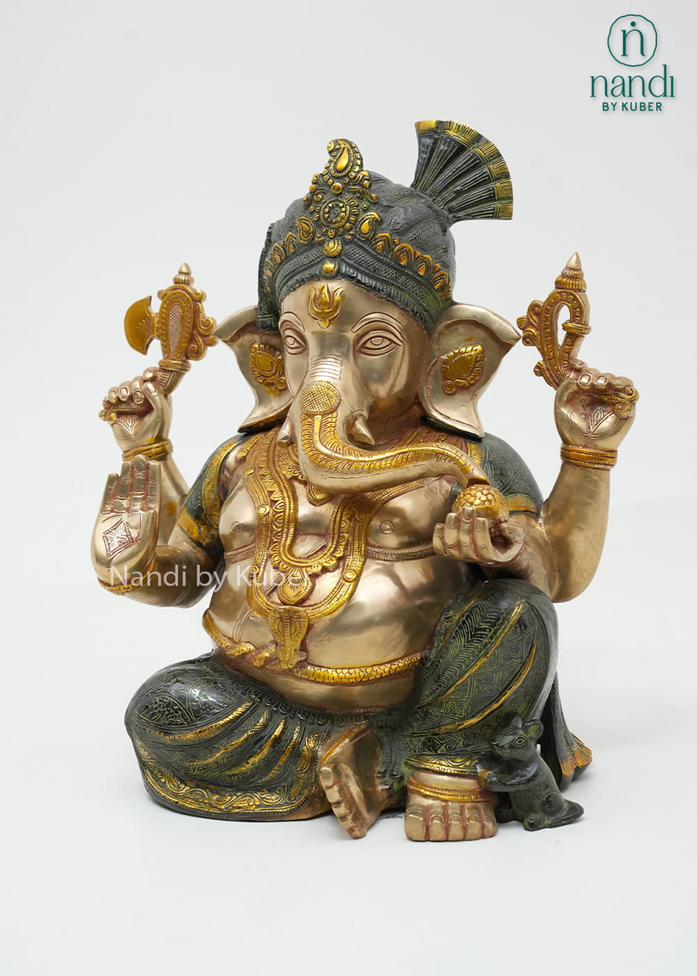 Brass Ganesha Pagdi