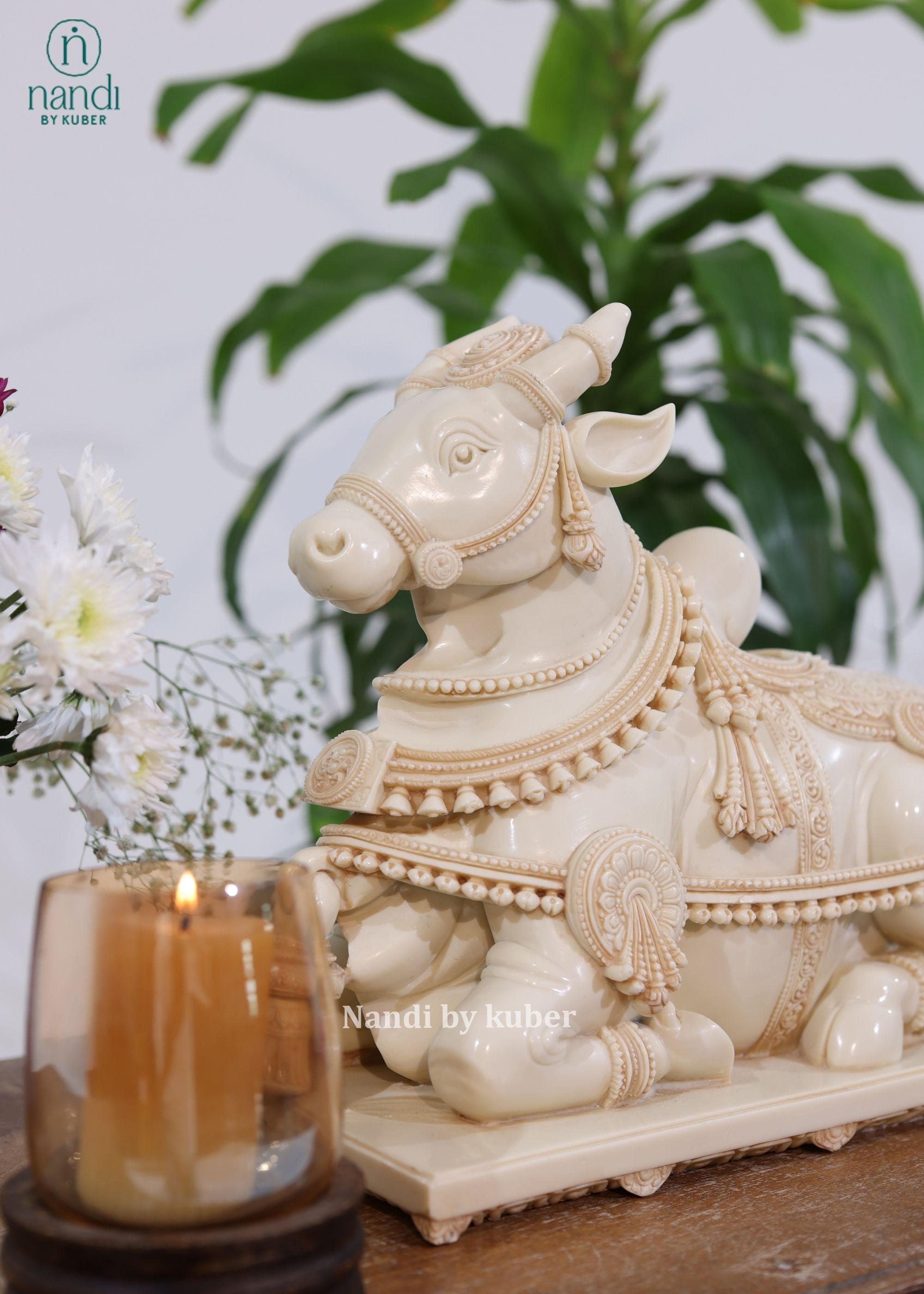 Marble Dust Nandi Sitting - detail view
