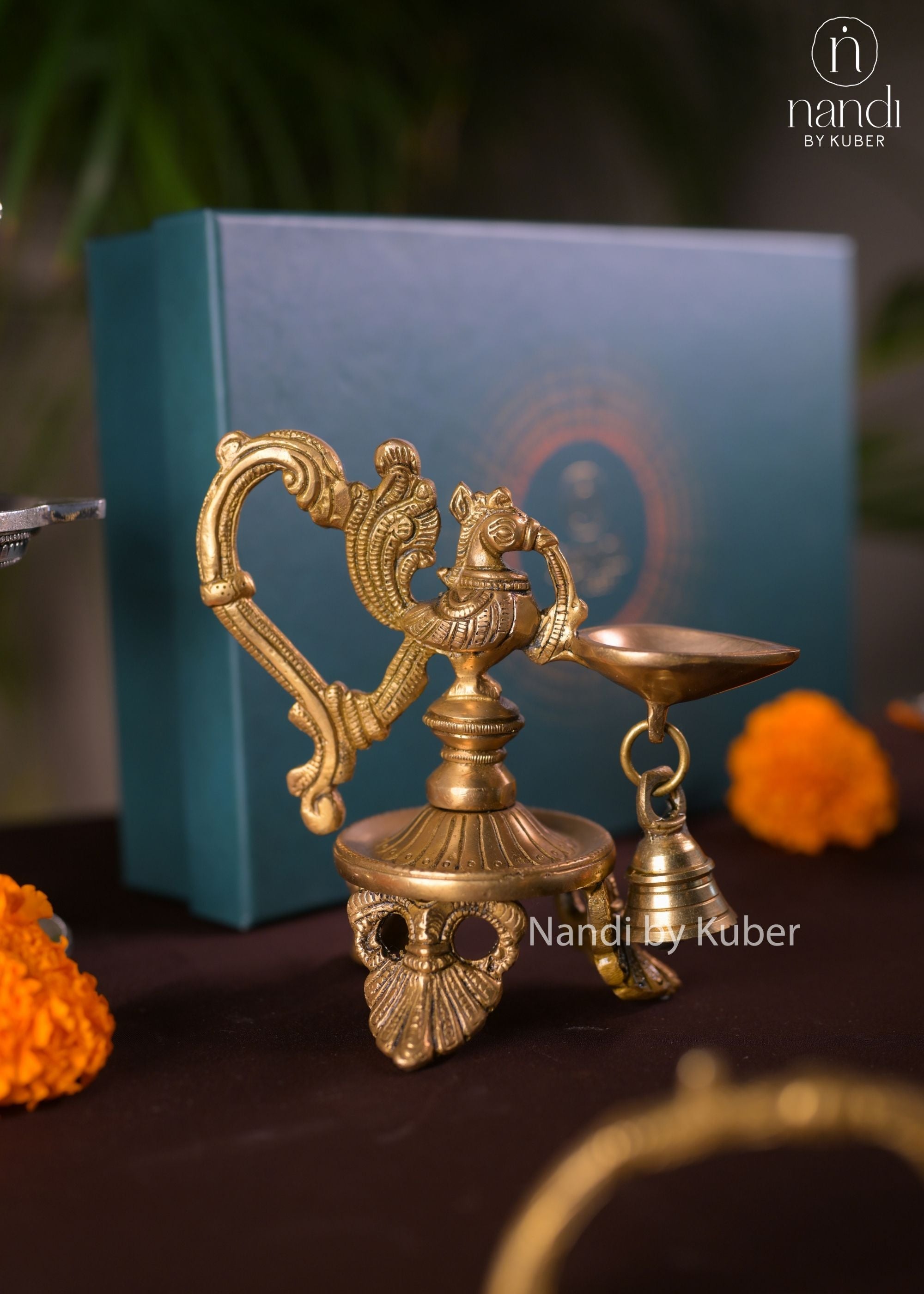 Brass Annam Diya With Bell