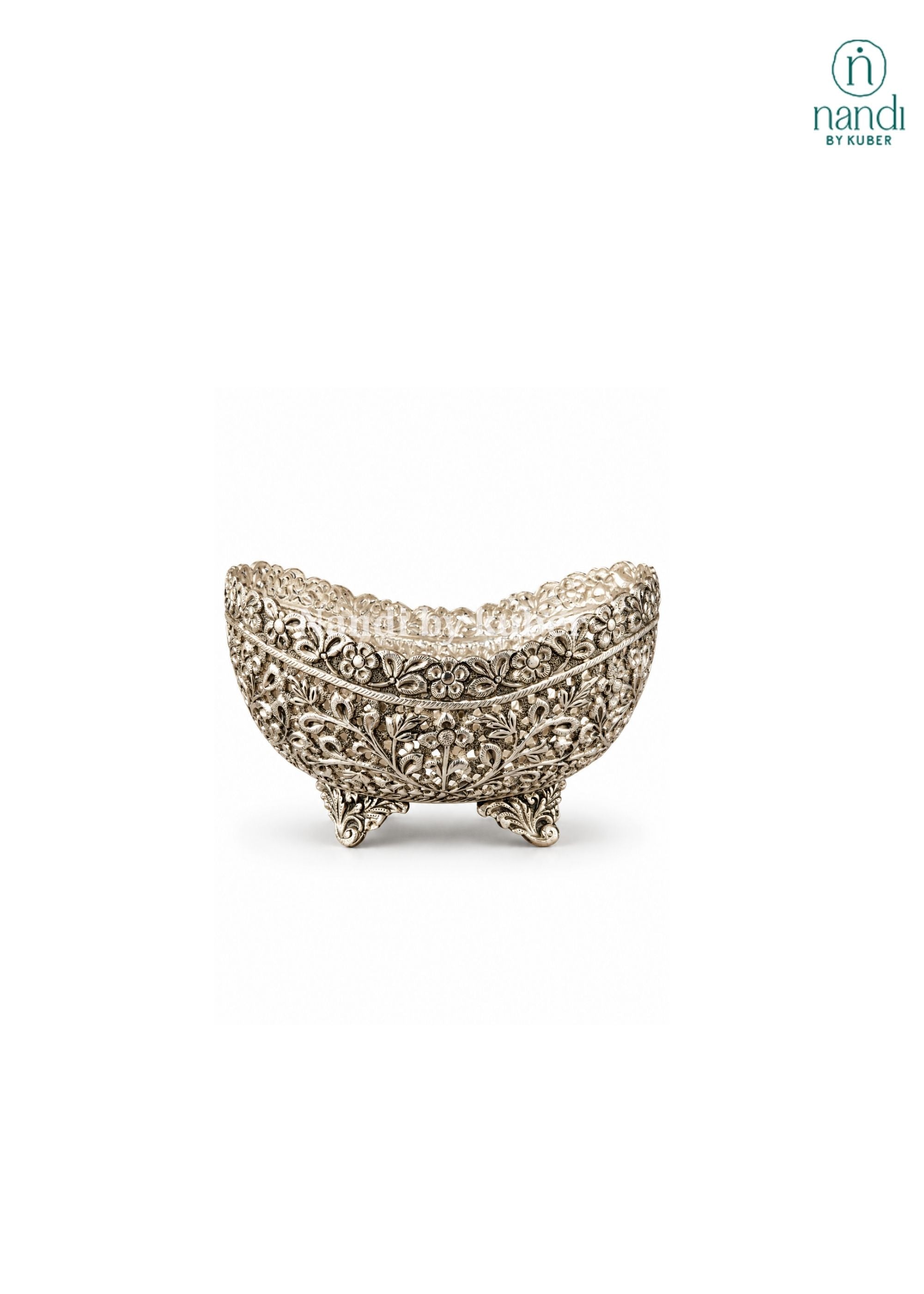 Metal Fruit Bowl - angle 2