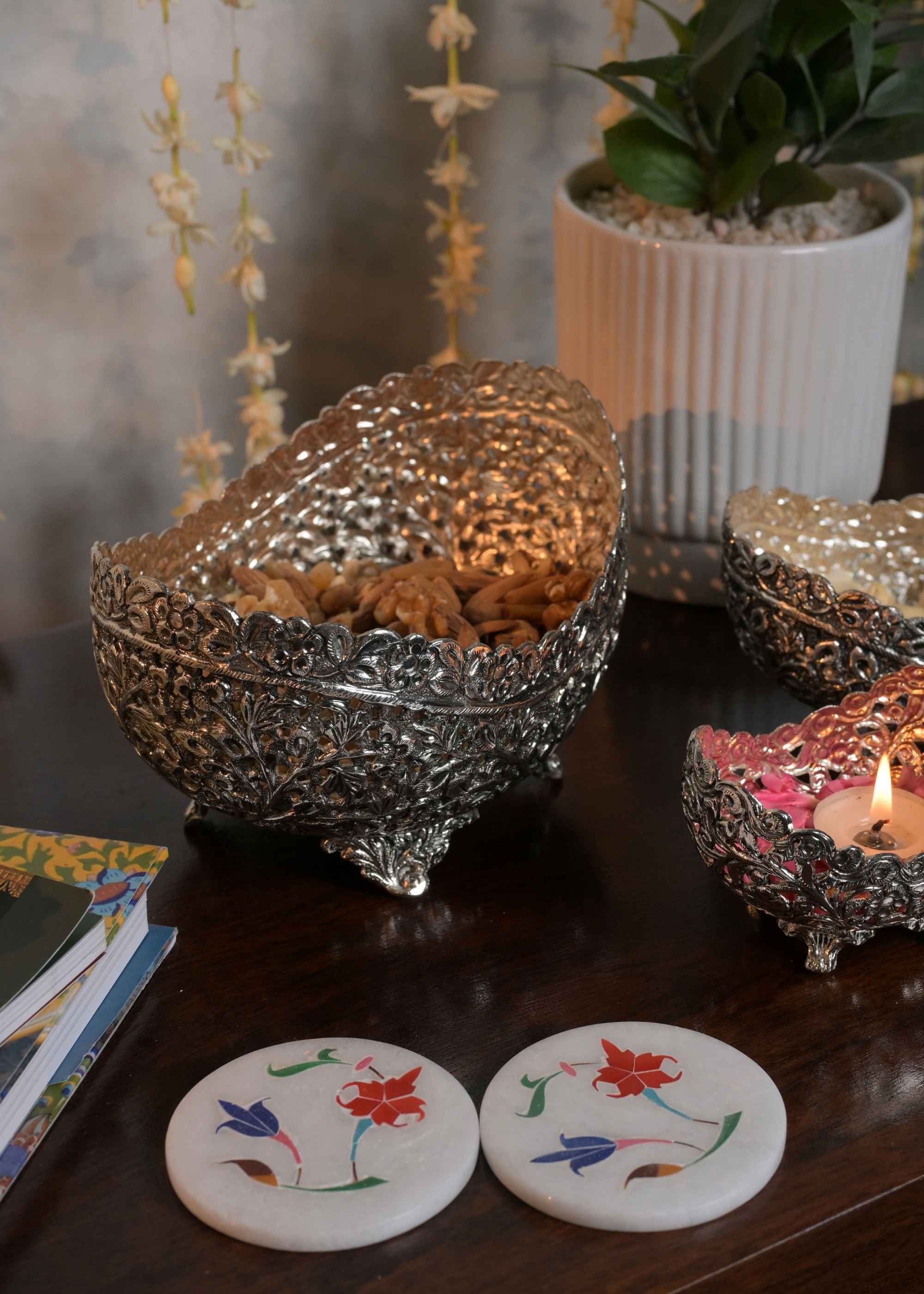 Metal Fruit Bowl