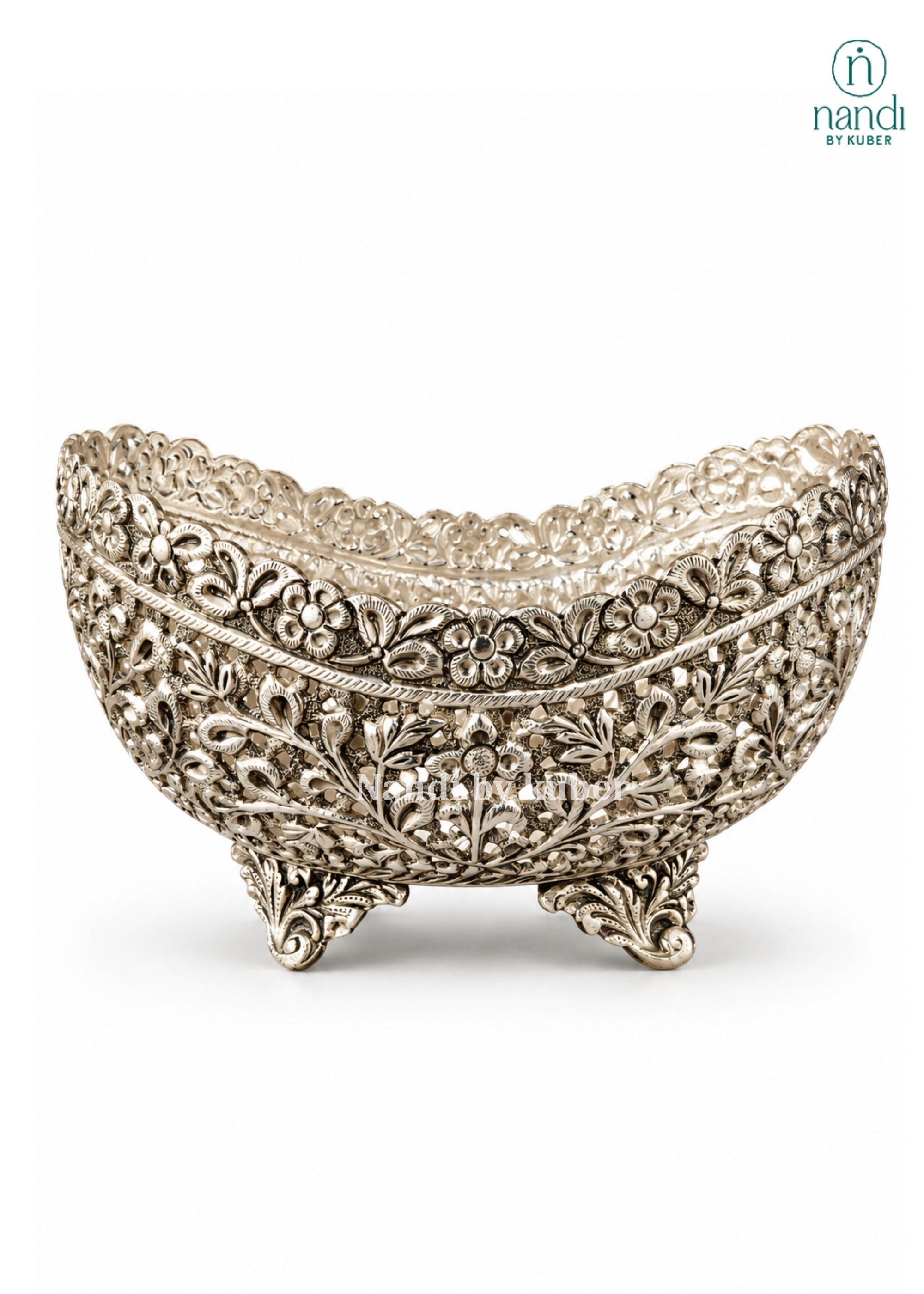 Metal Fruit Bowl - angle 2