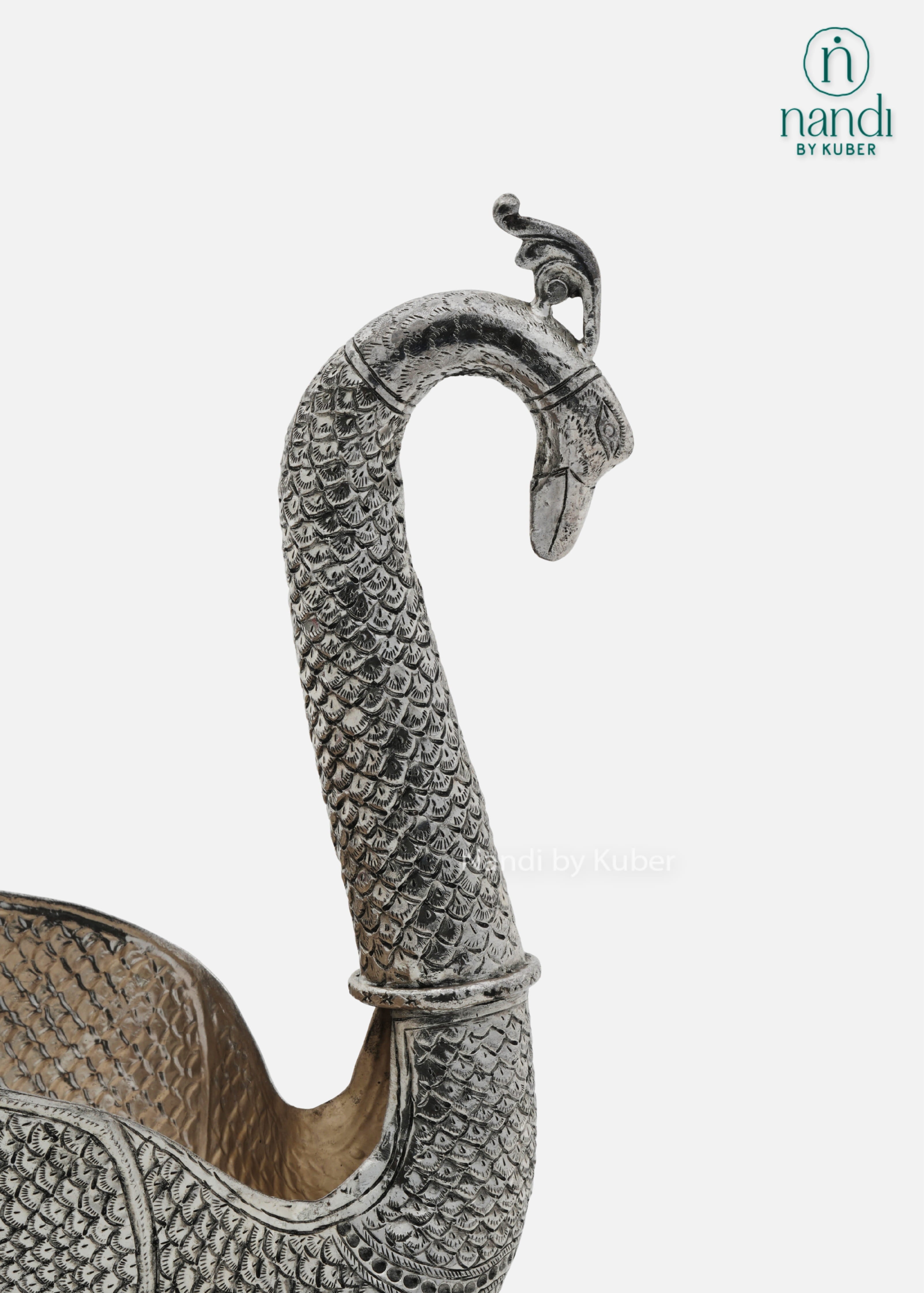 Metal Swan Bowl