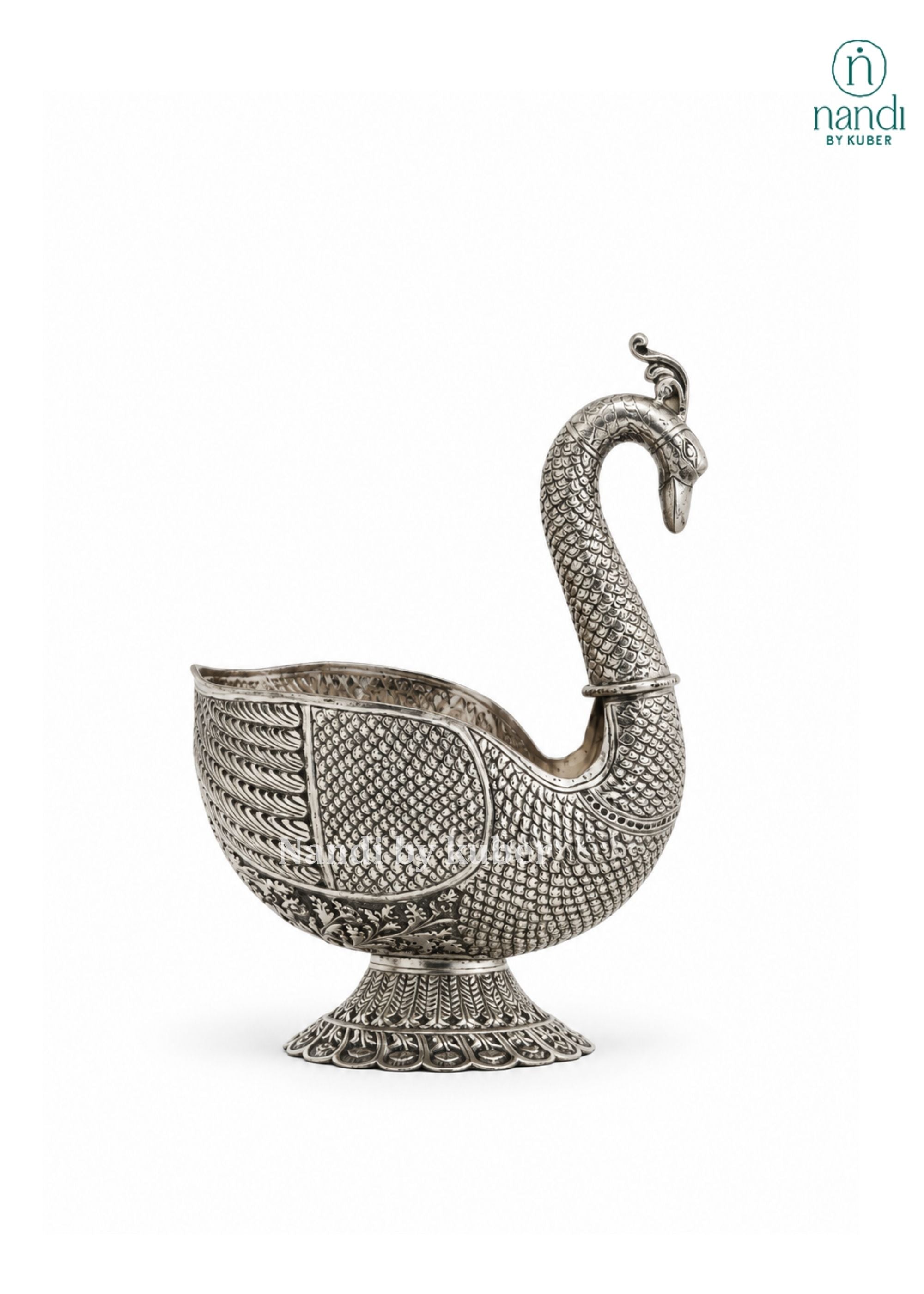 Metal Swan Bowl Small