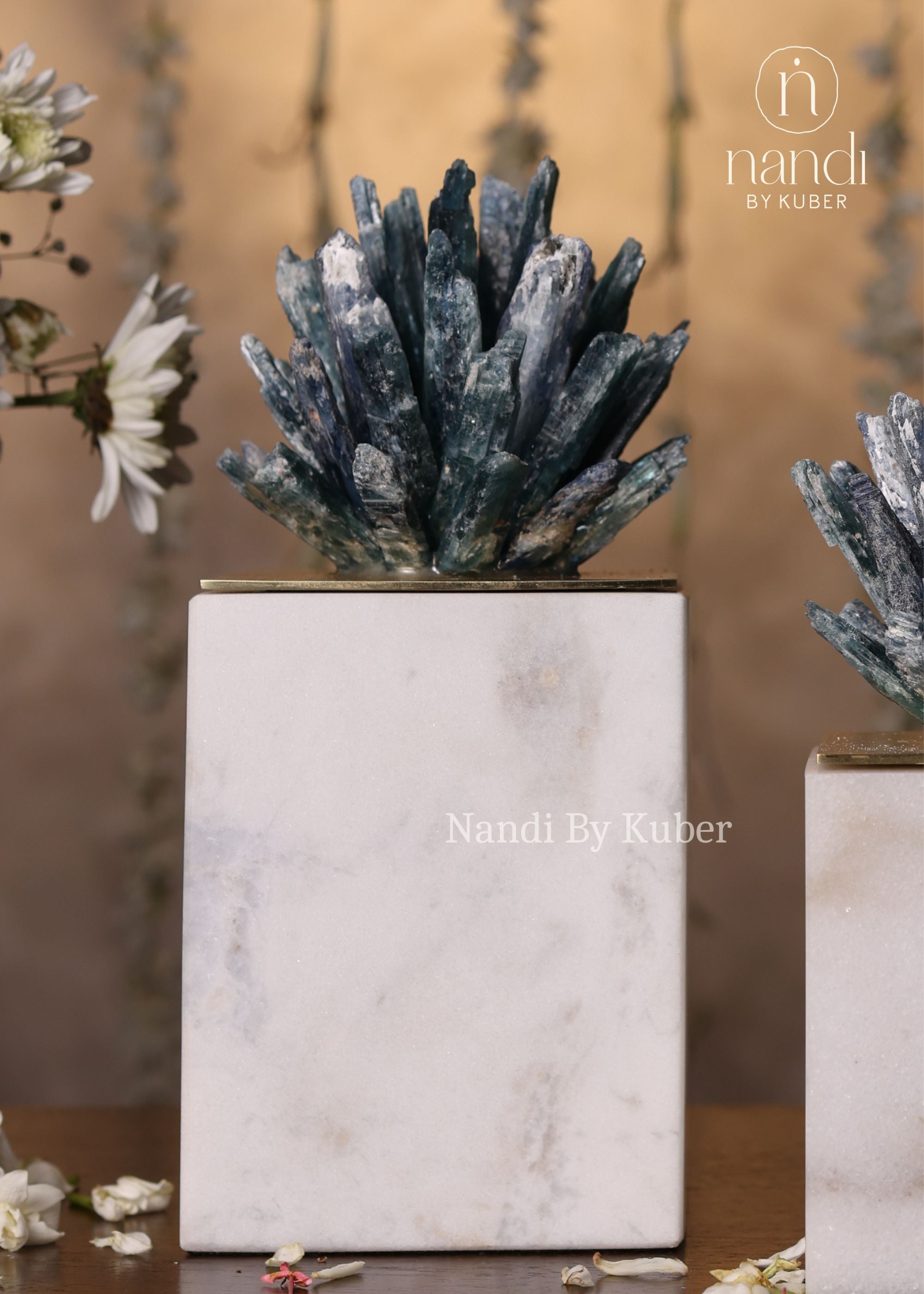 Kyanite Cluster with Marble Base Big - additional view