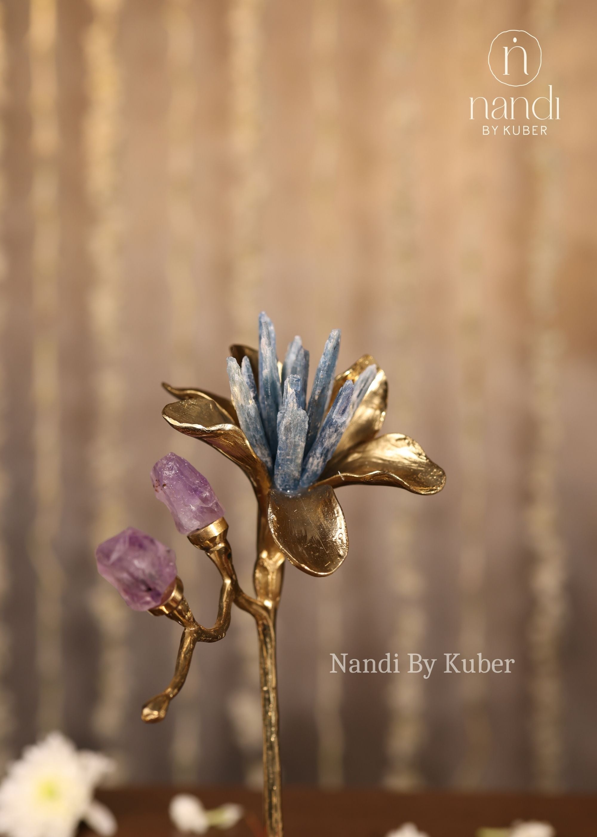 Kyanite Flower Cluster 8.5 inch - detail view