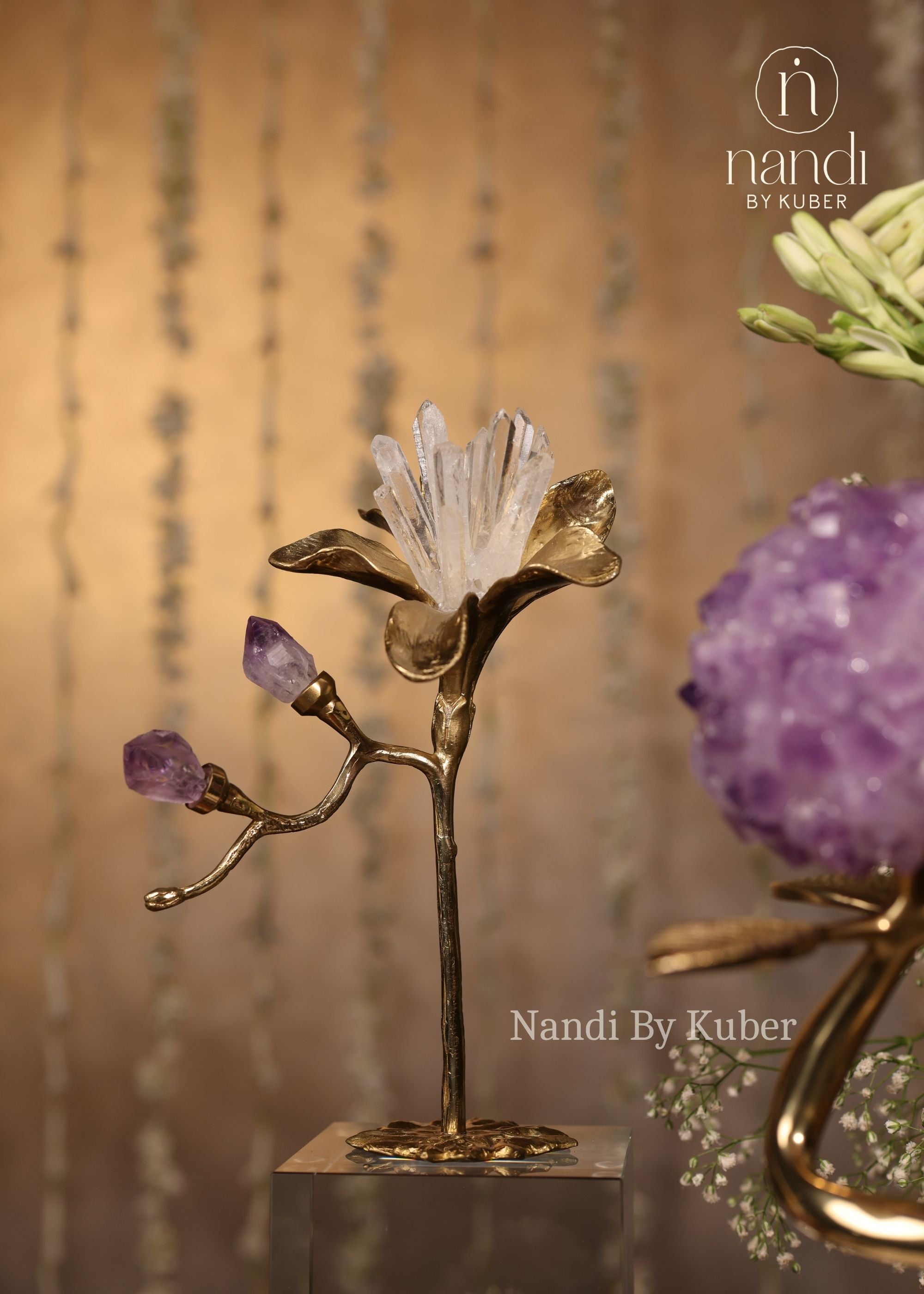 Kyanite Flower Cluster 10.5 inch - side view
