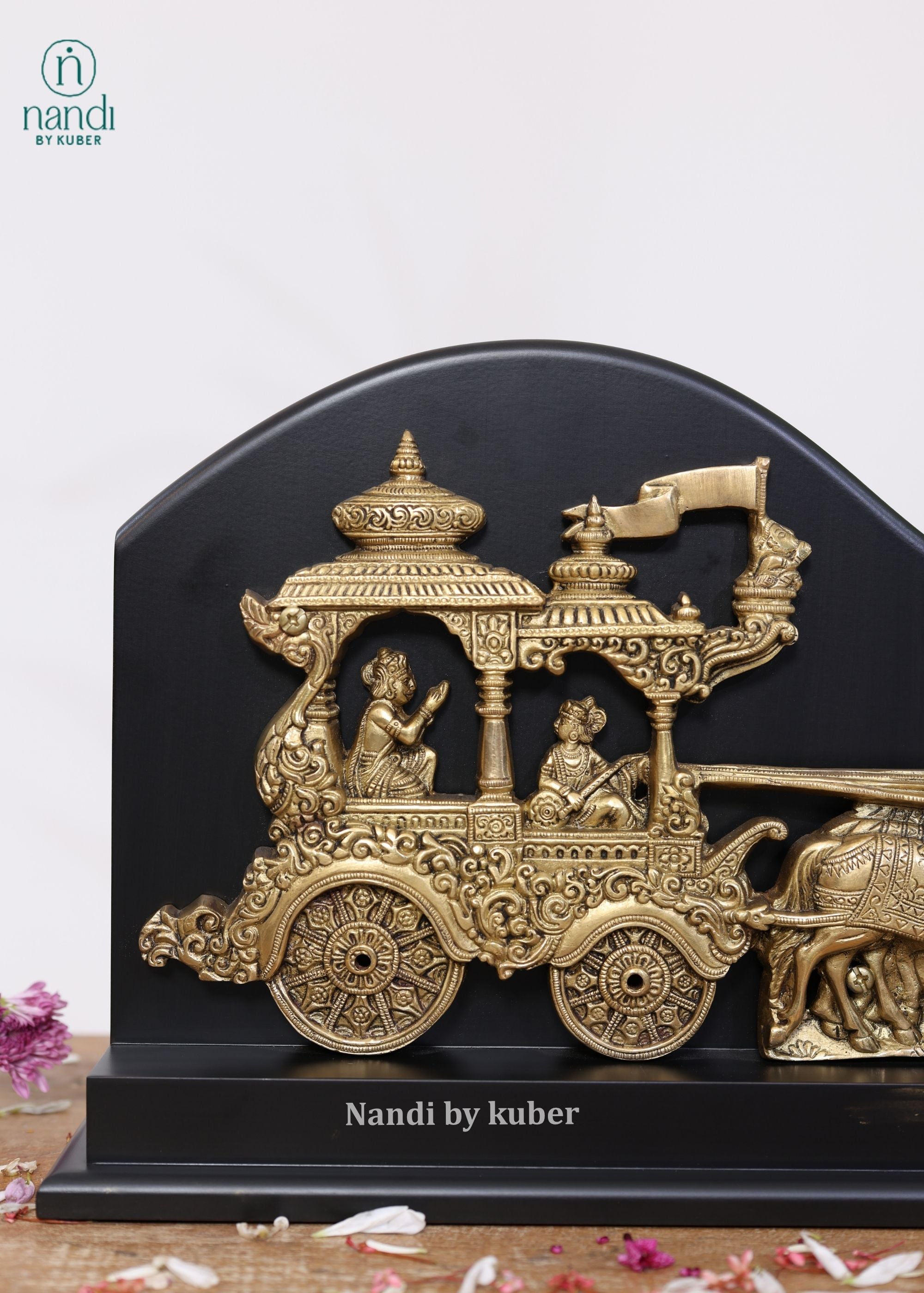 Brass Arjun Rath - detail view