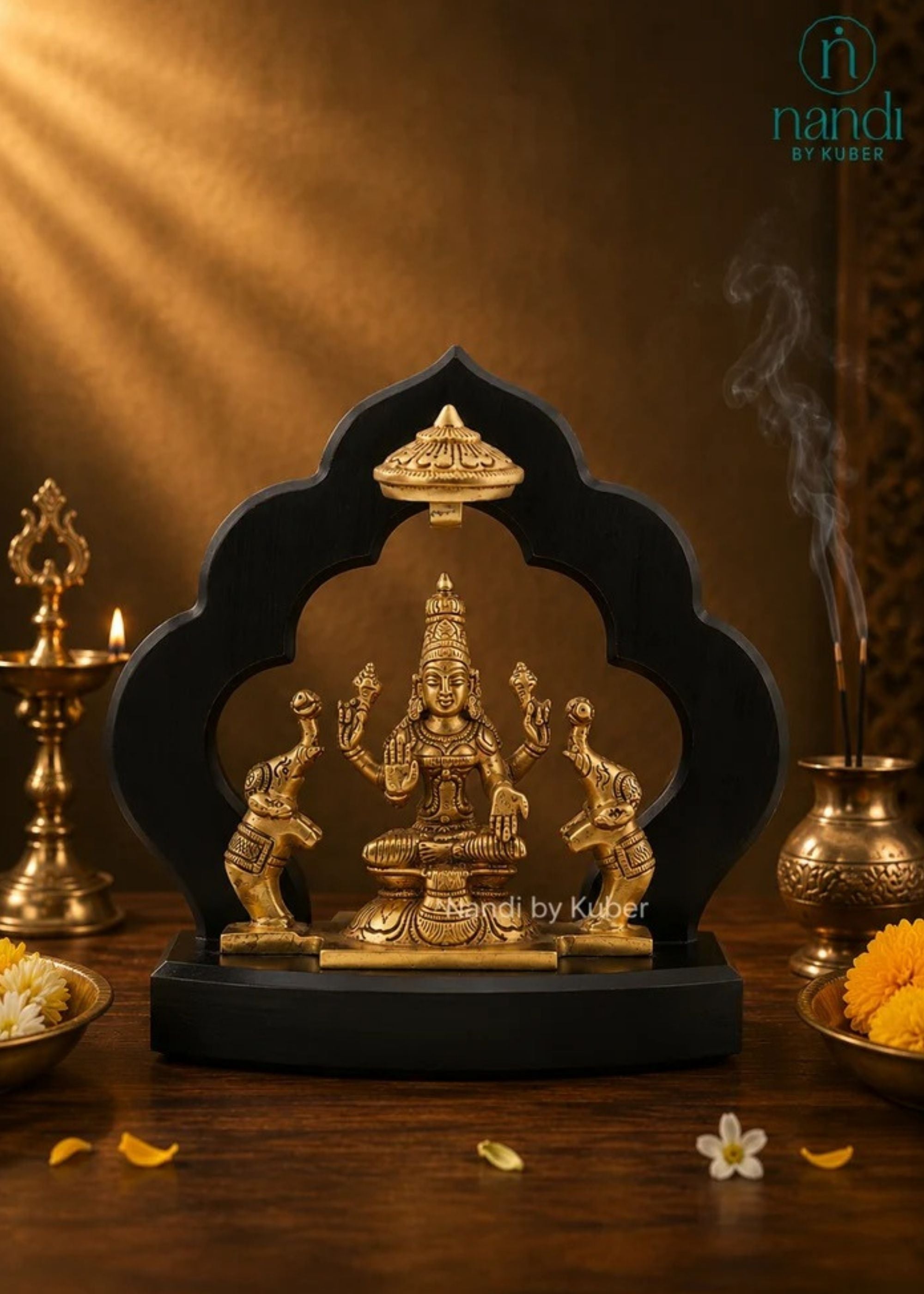 Brass Gajlaxmi With Frame