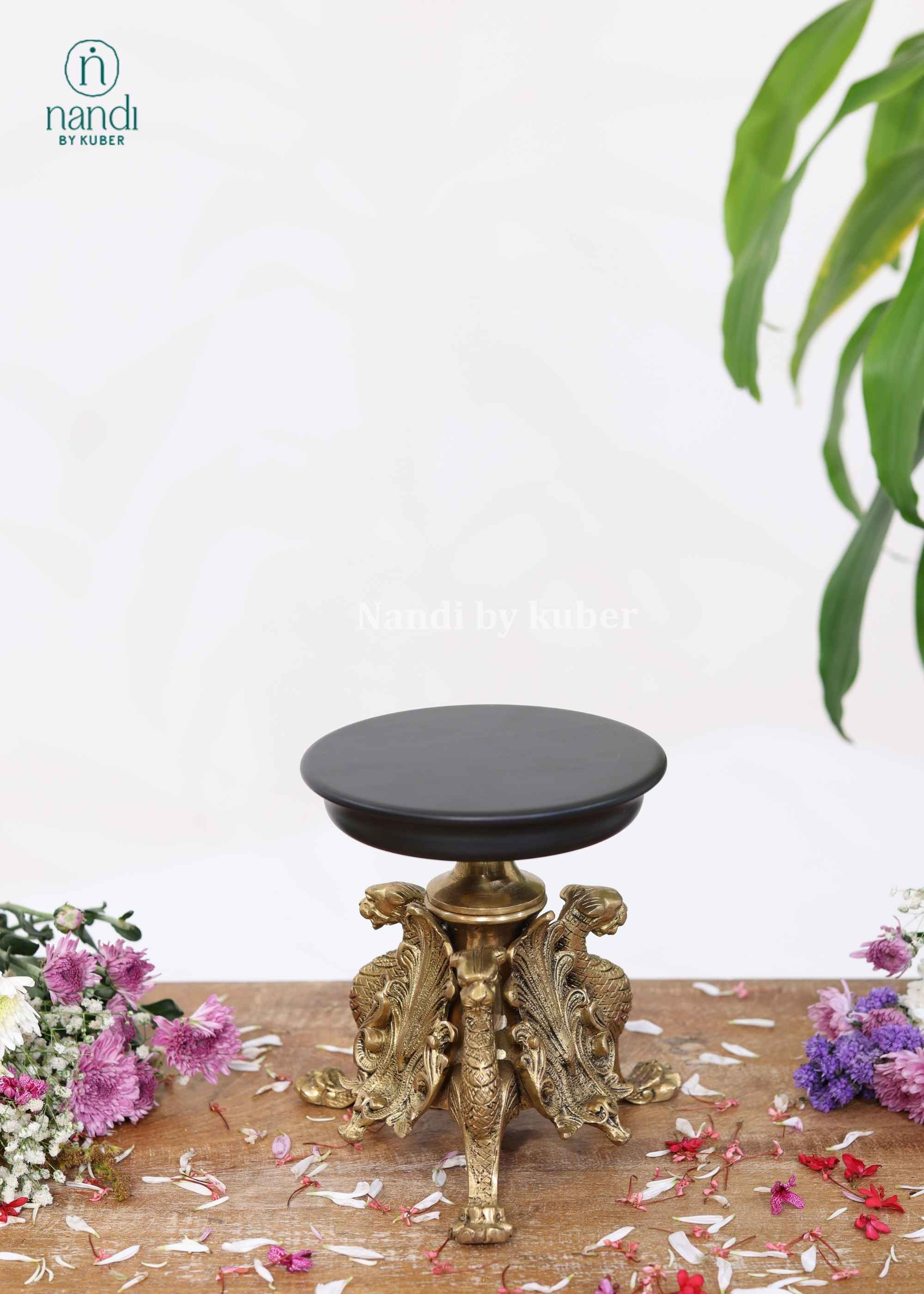 Brass Tiger Table - detail view