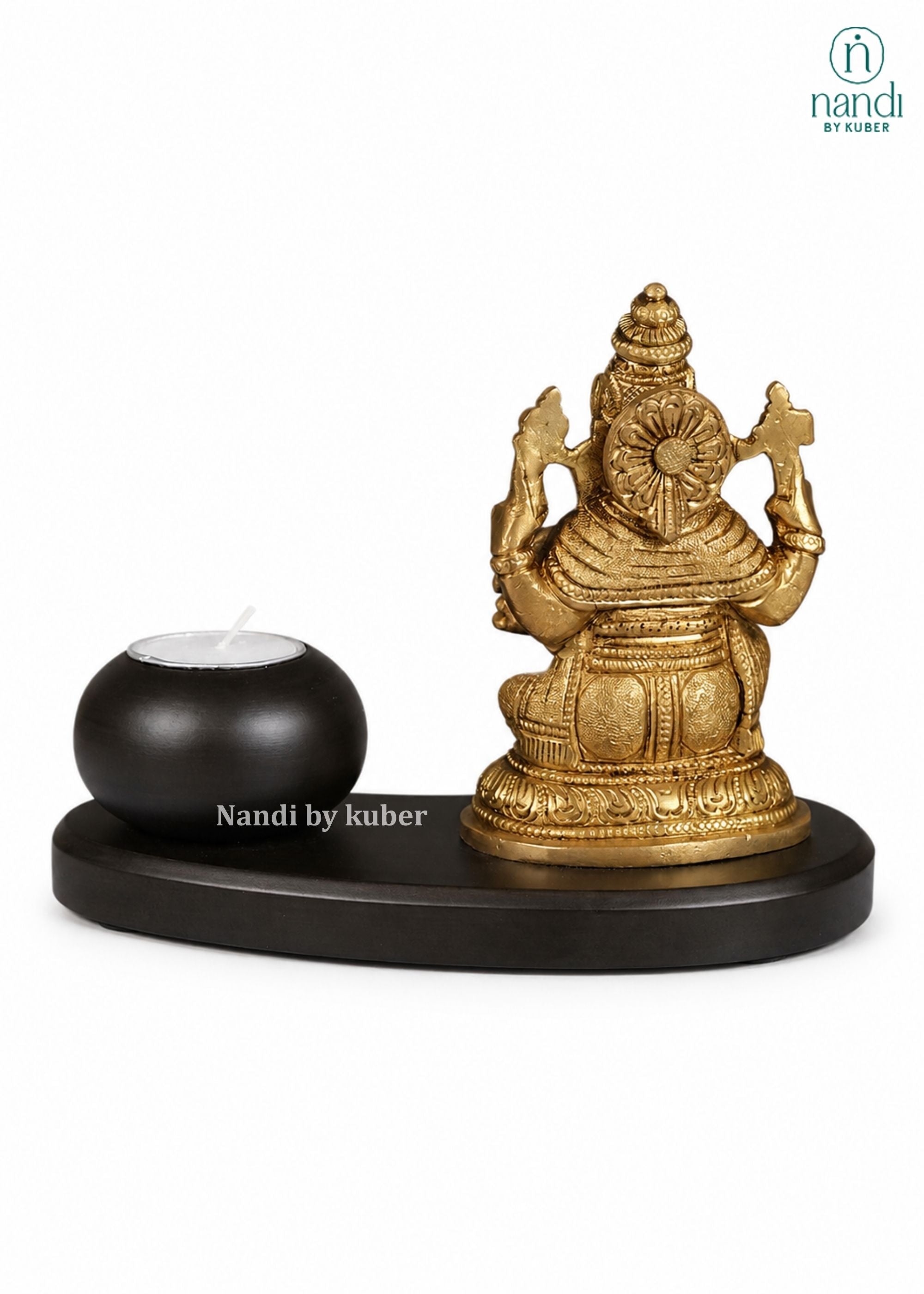Brass Ganesha with T-Lite - detail view