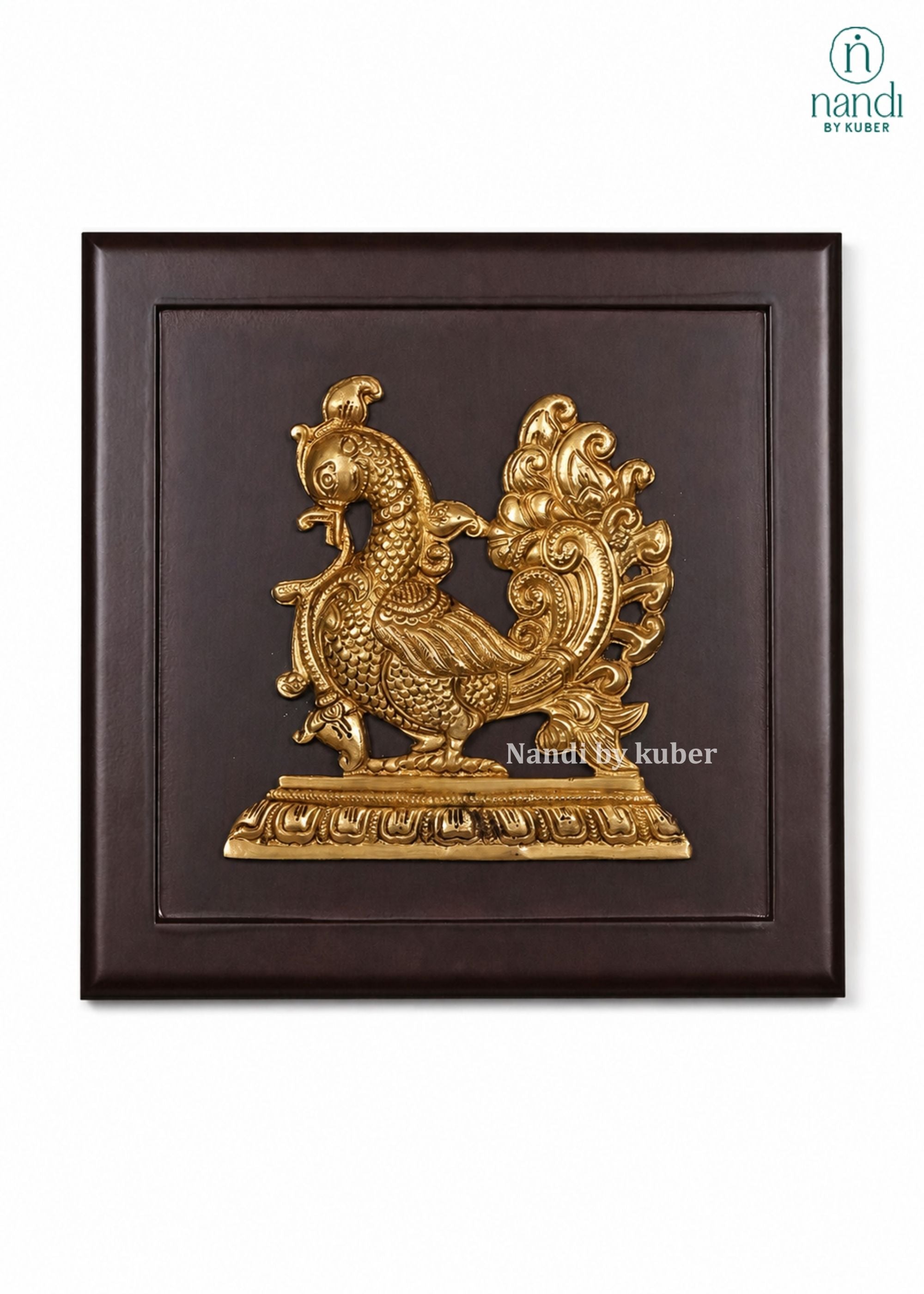 Brass Annam With Frame - front view