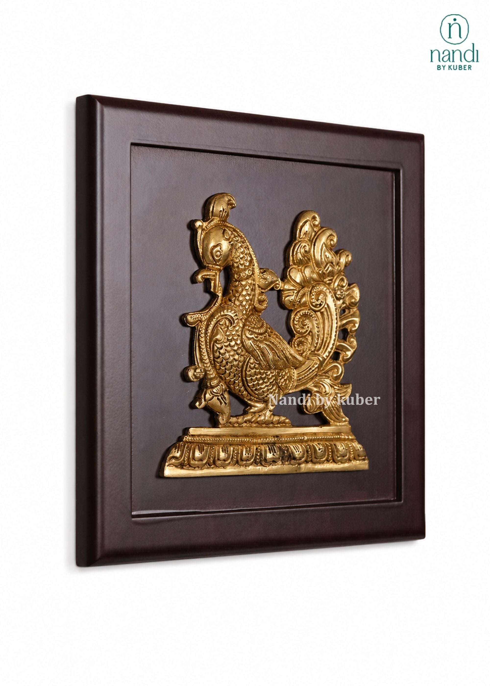 Brass Annam With Frame - side view