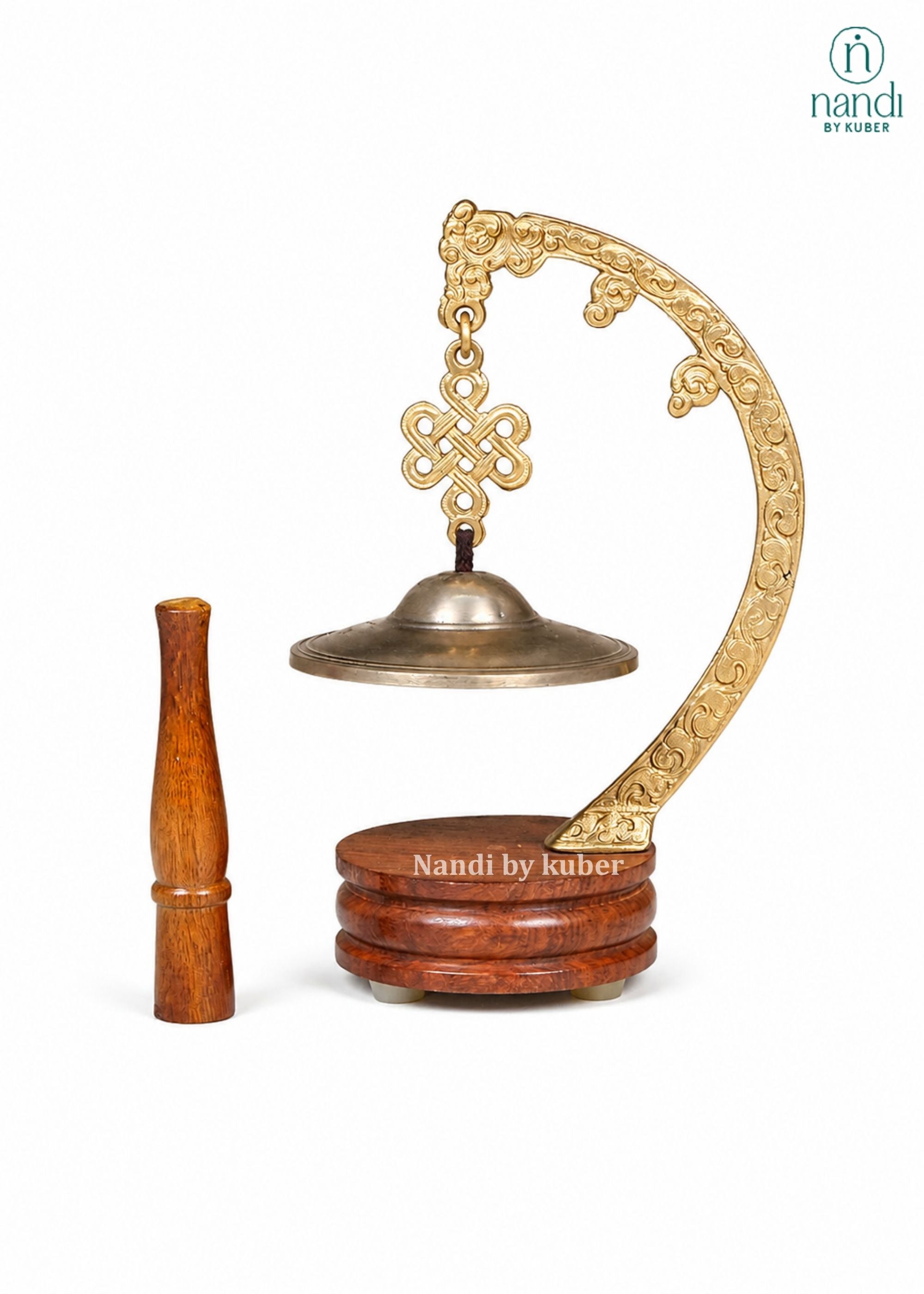 Brass Dinner Bell - front view