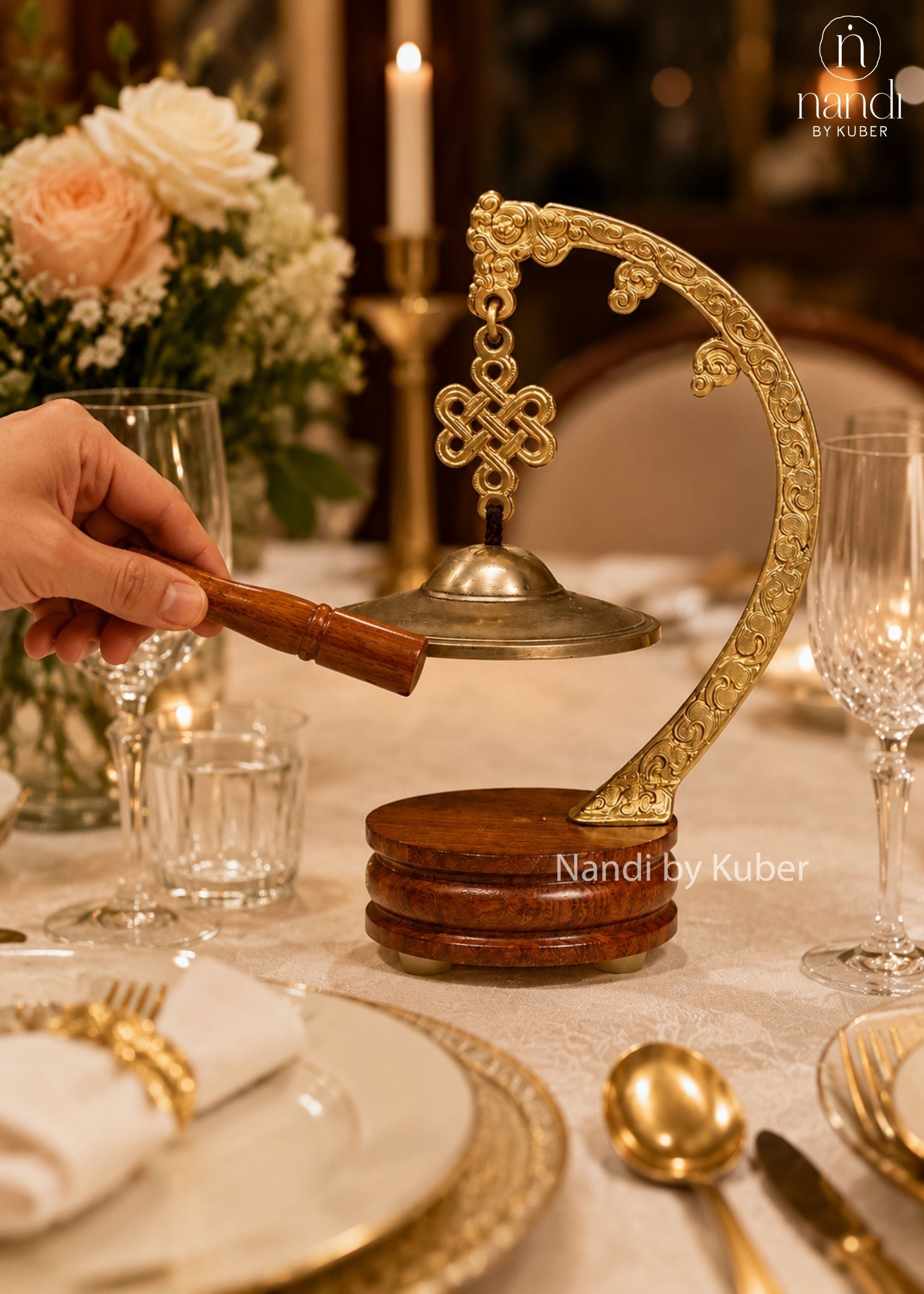 Brass Dinner Bell - additional view 2