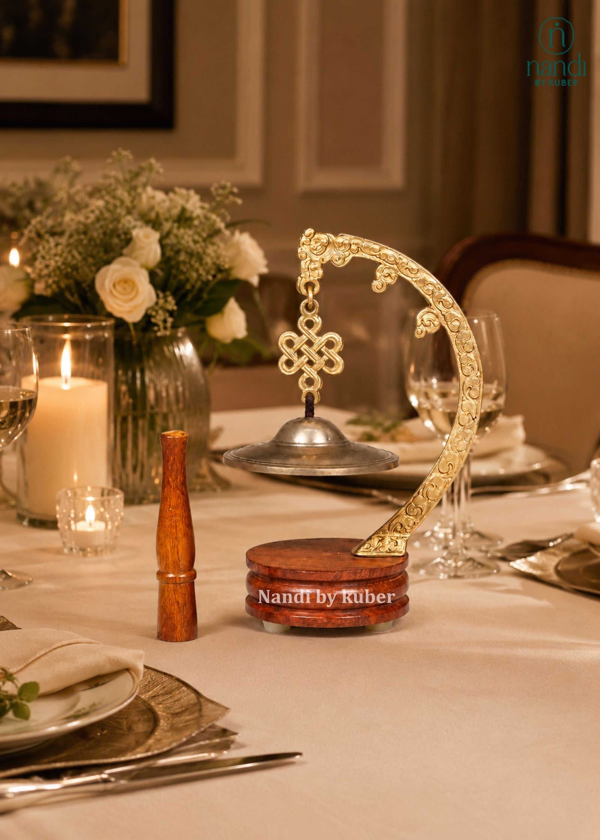 Brass Dinner Bell - additional view 1