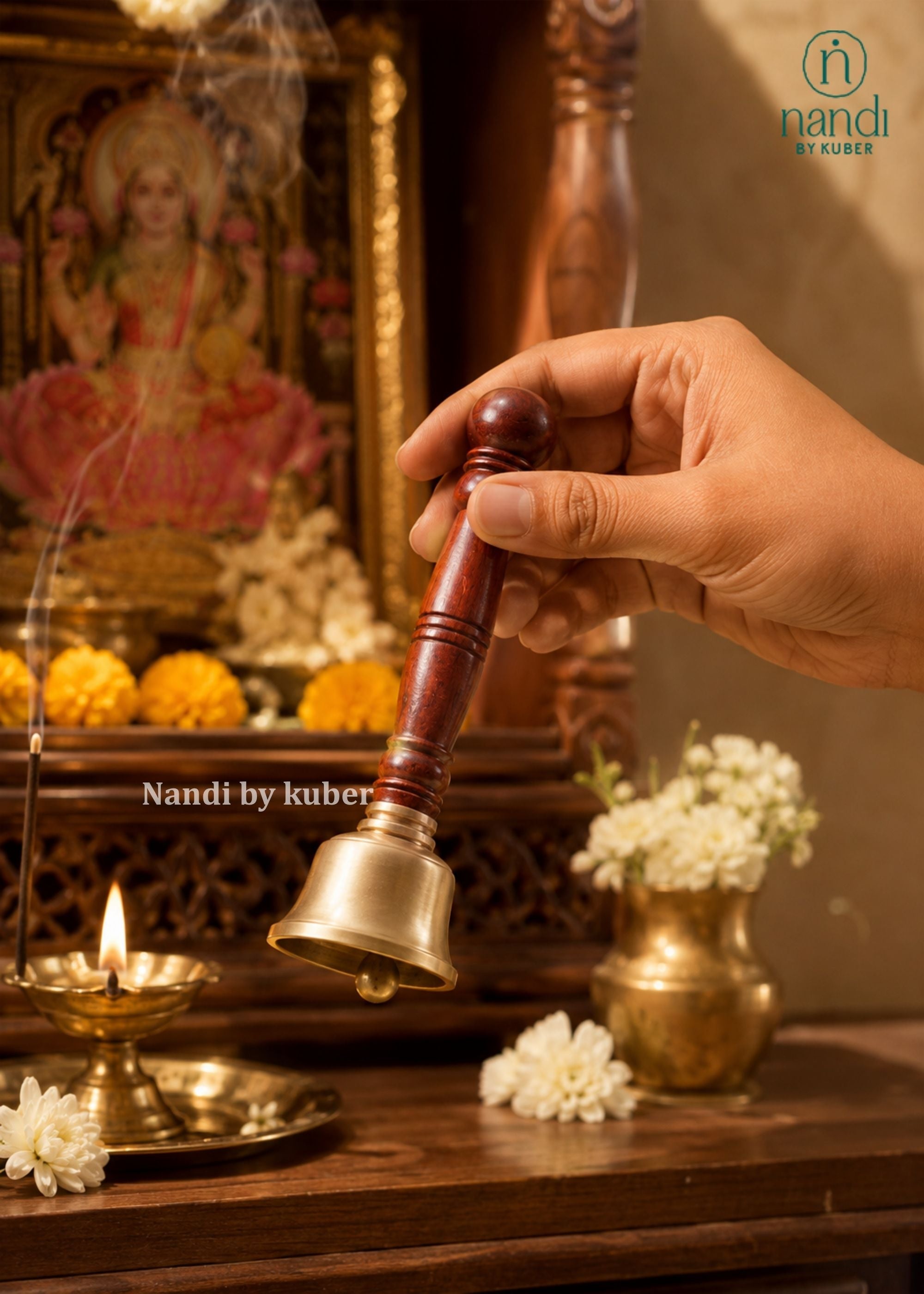 Bell with Wooden Handle - additional view 1