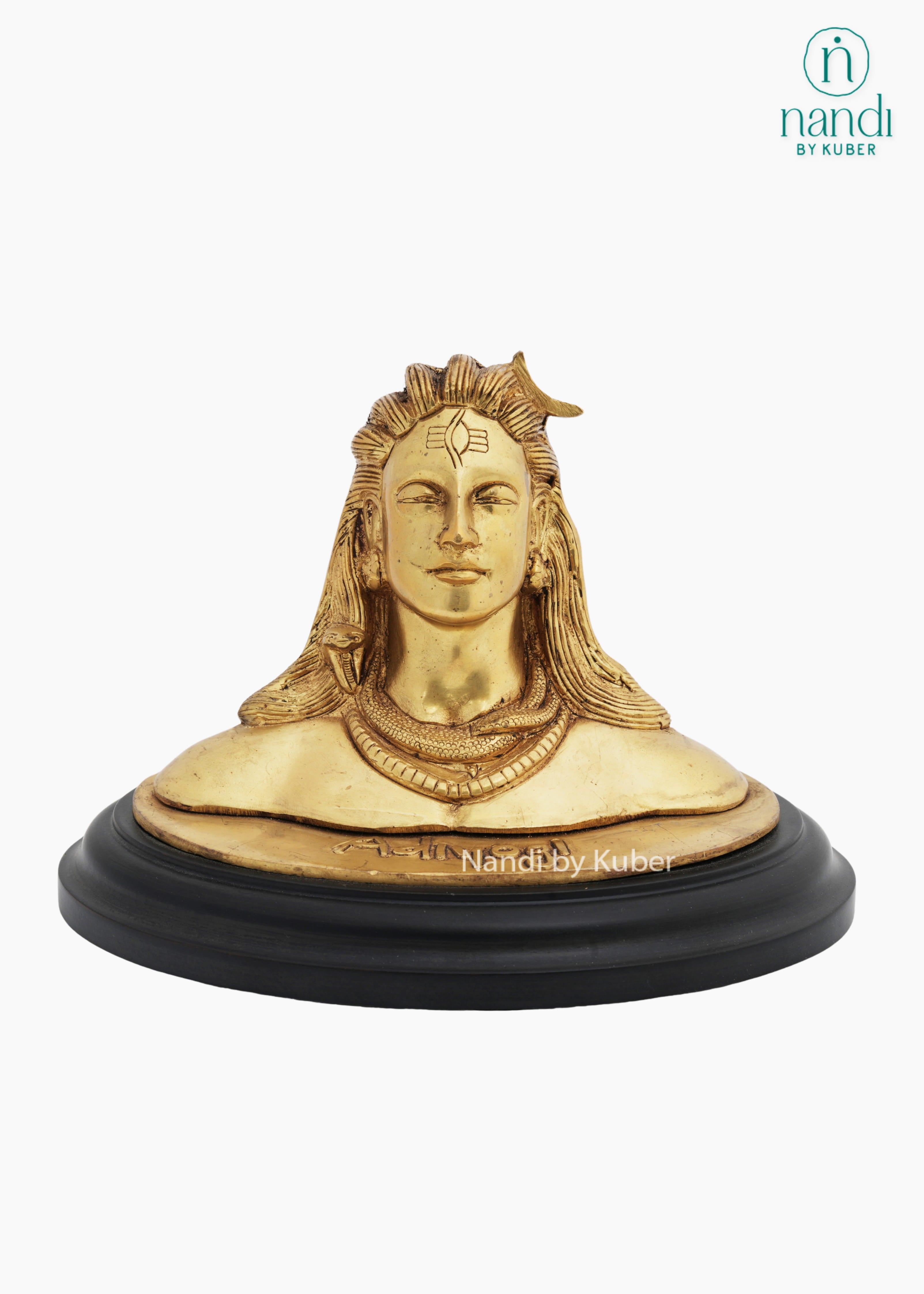 Brass Adiyogi with Base