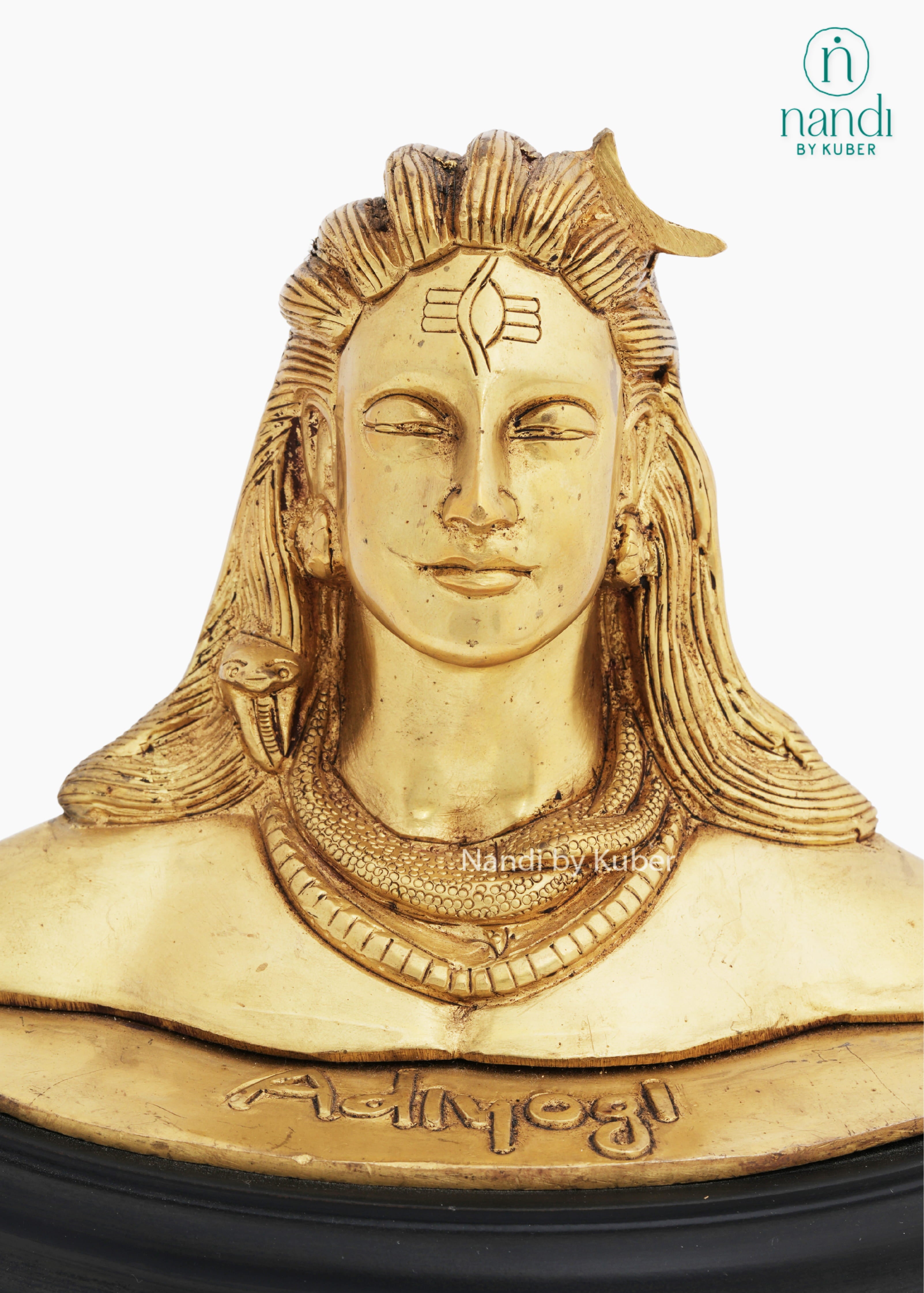 Brass Adiyogi with Base