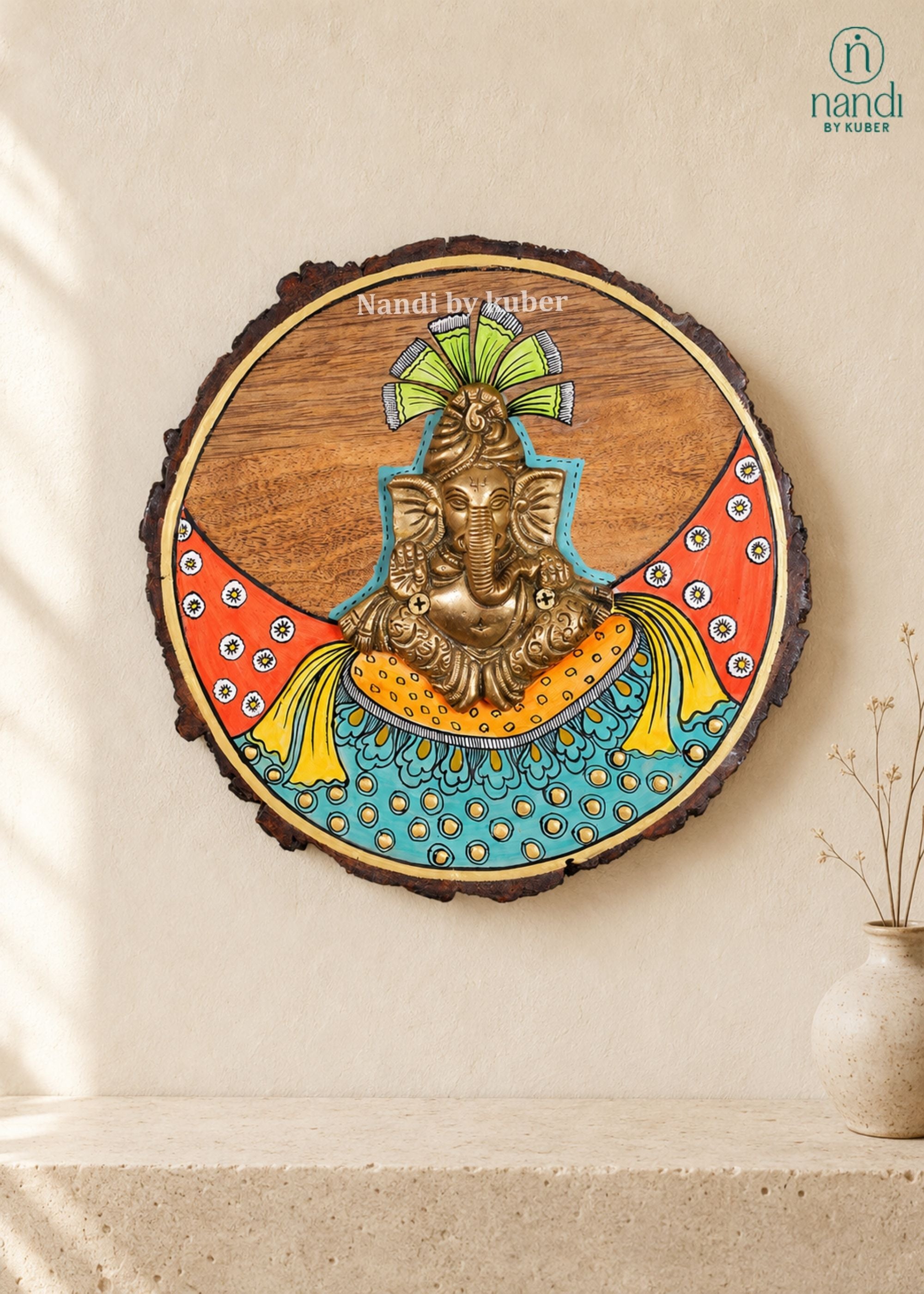Brass Ganesh Pagdi - lifestyle view