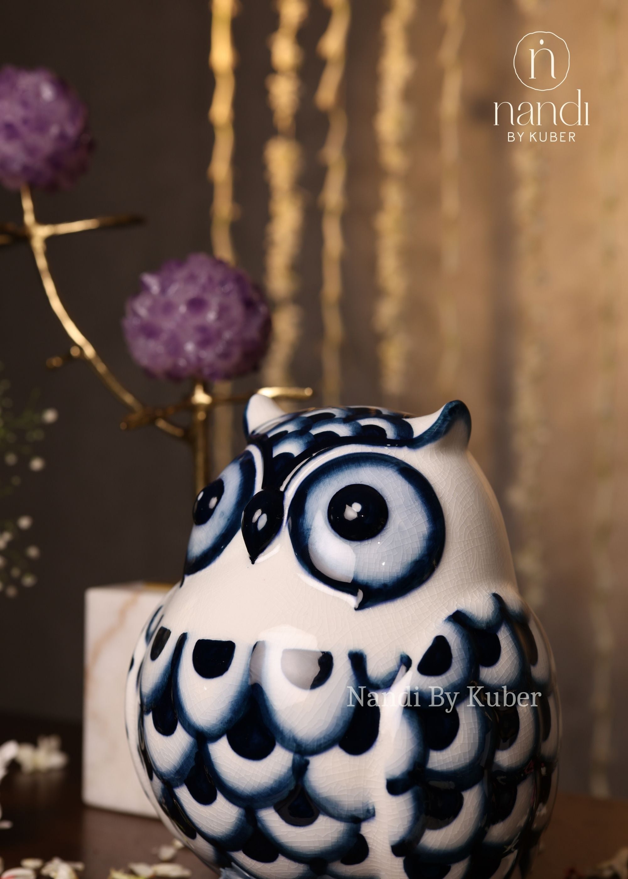 Ceramic Owl - side view