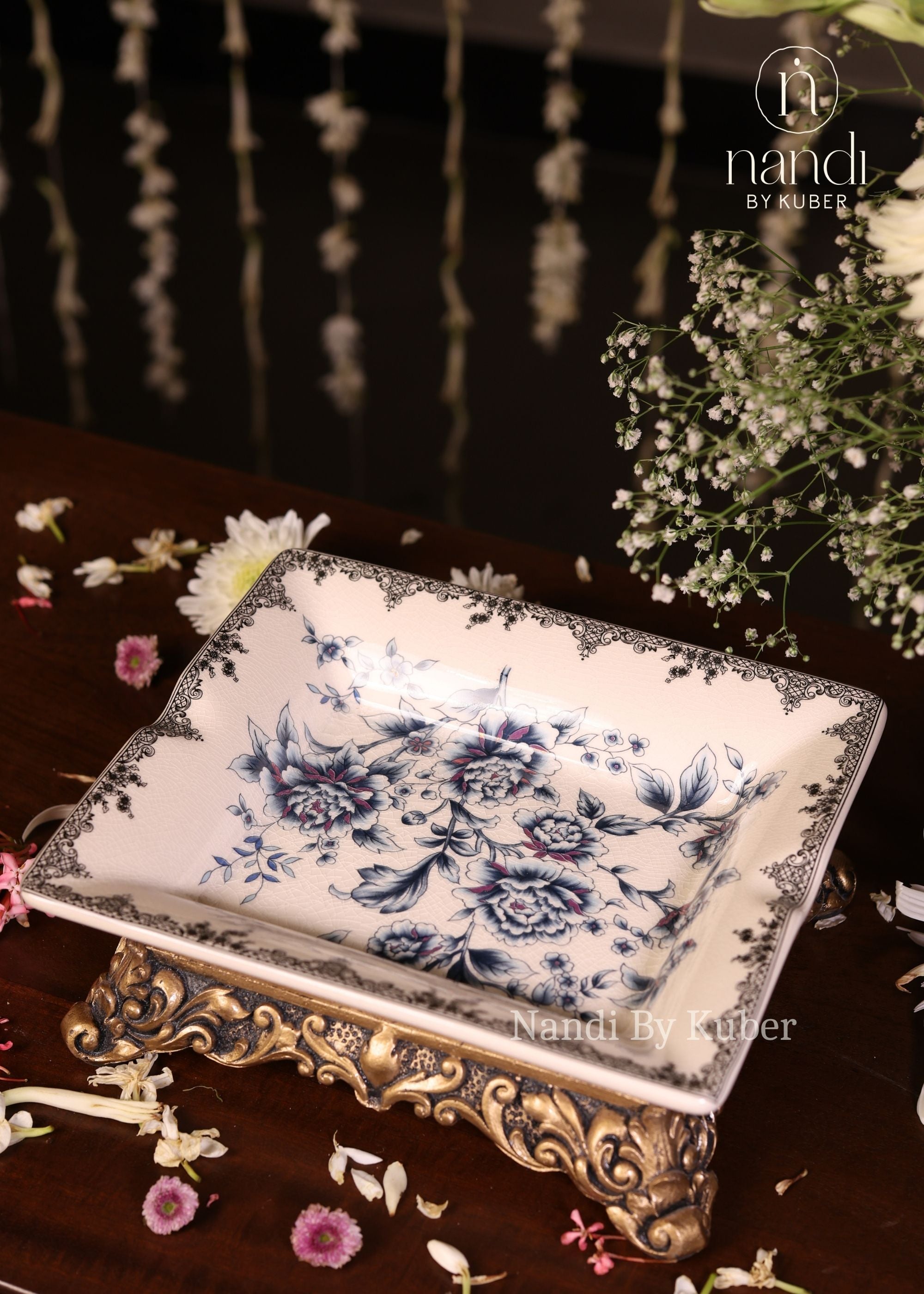 Ceramic Square Bowl - front view