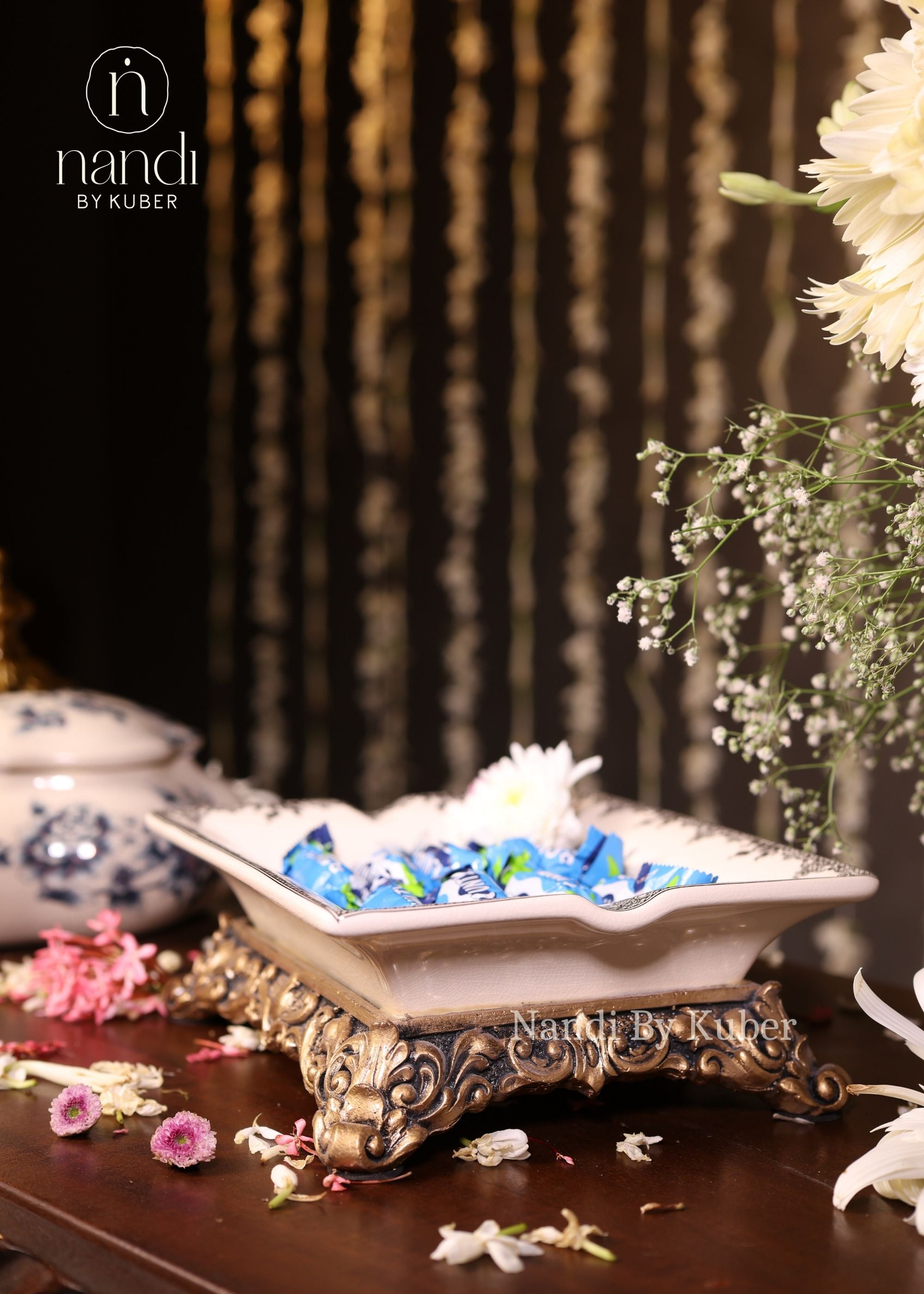 Ceramic Square Bowl - lifestyle view