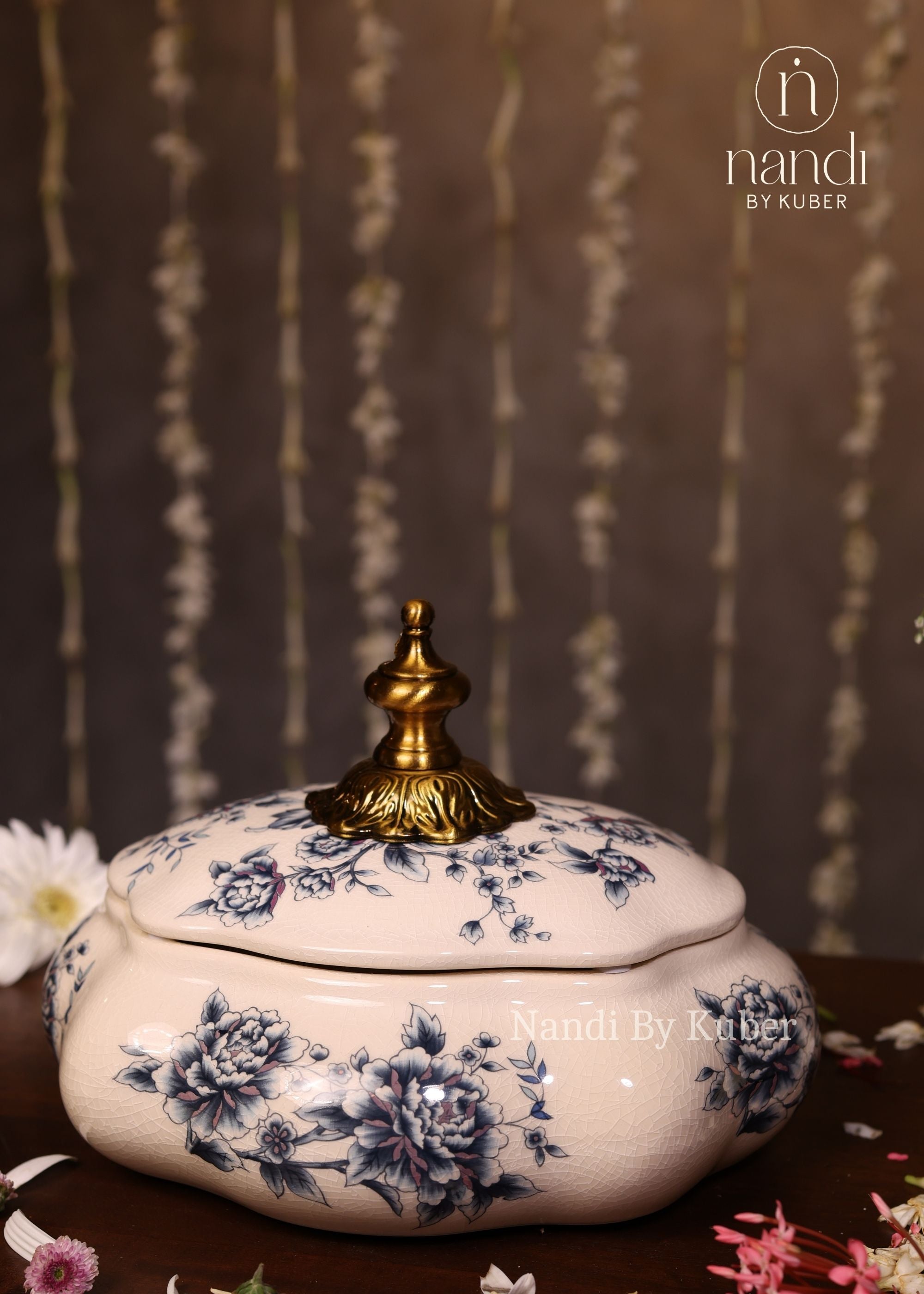 Ceramic Oval Box - side view