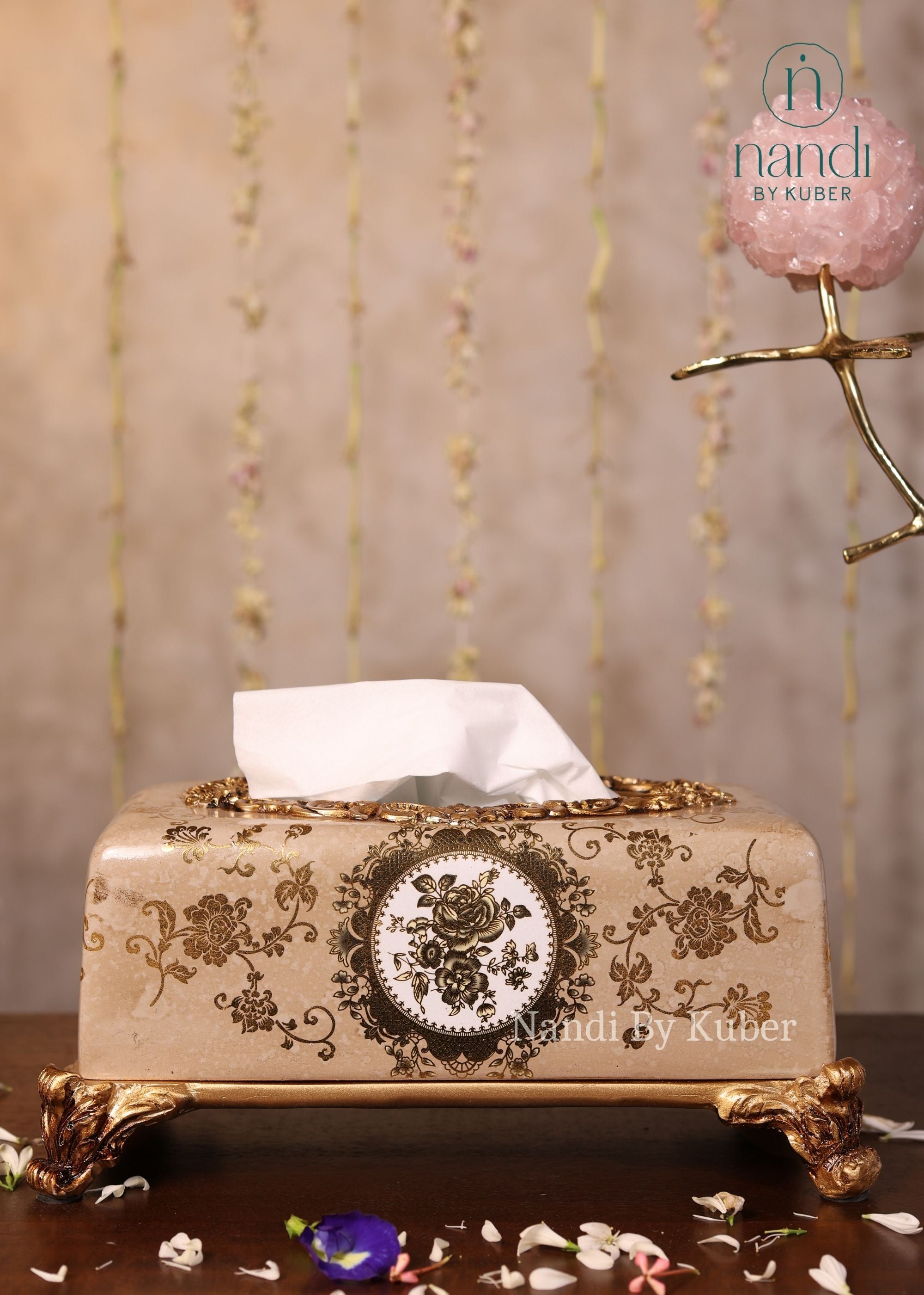 Ceramic Tissue Box 10.5 inch - front view