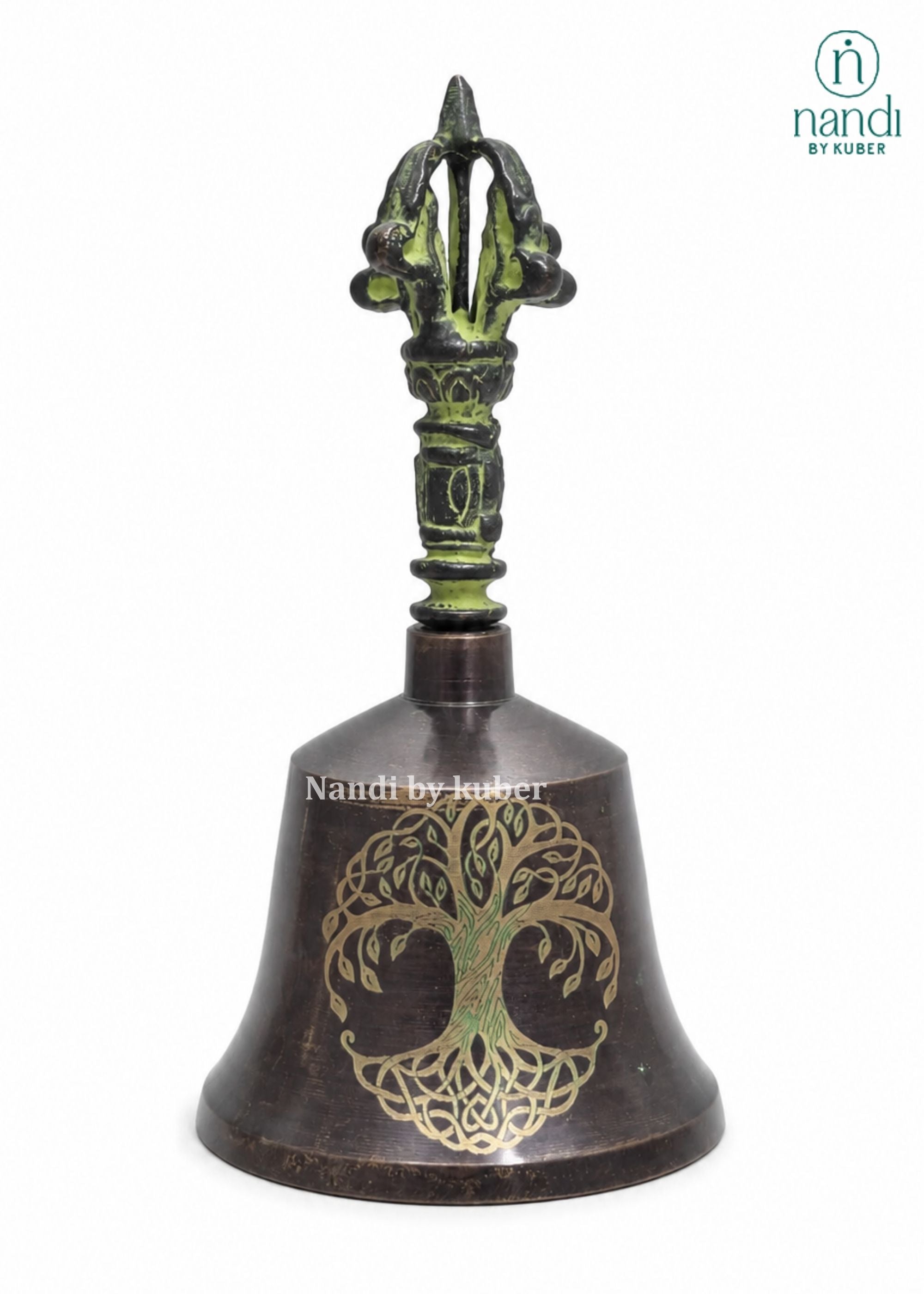 Brass Hand Bell - detail view