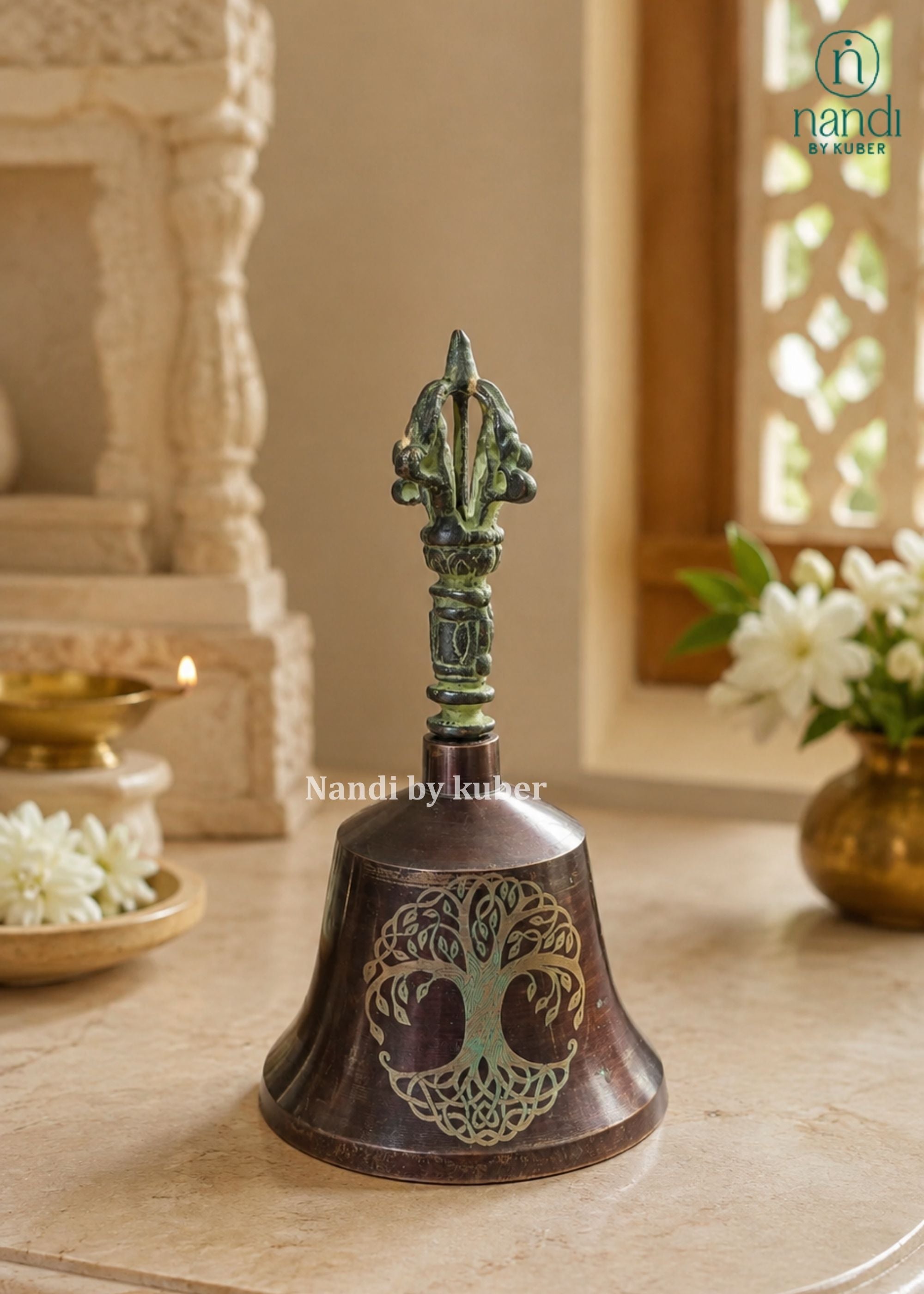 Brass Hand Bell - lifestyle view