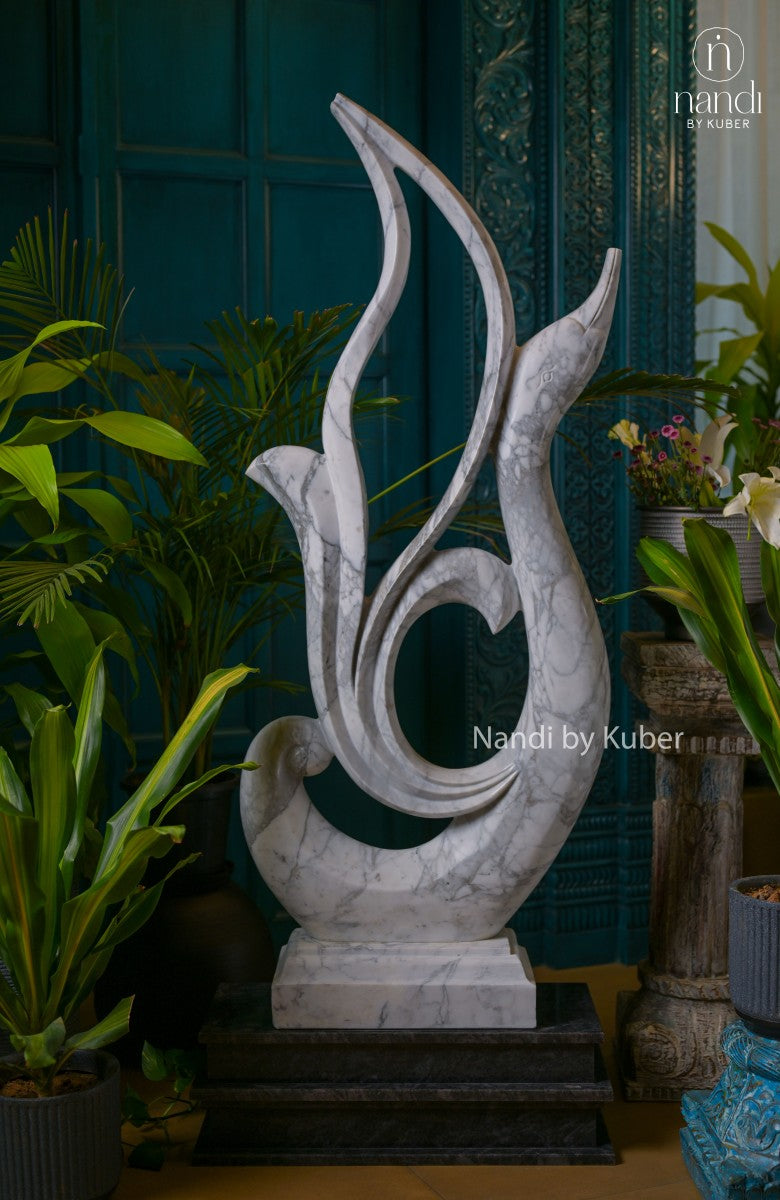 Marble Tall Swan