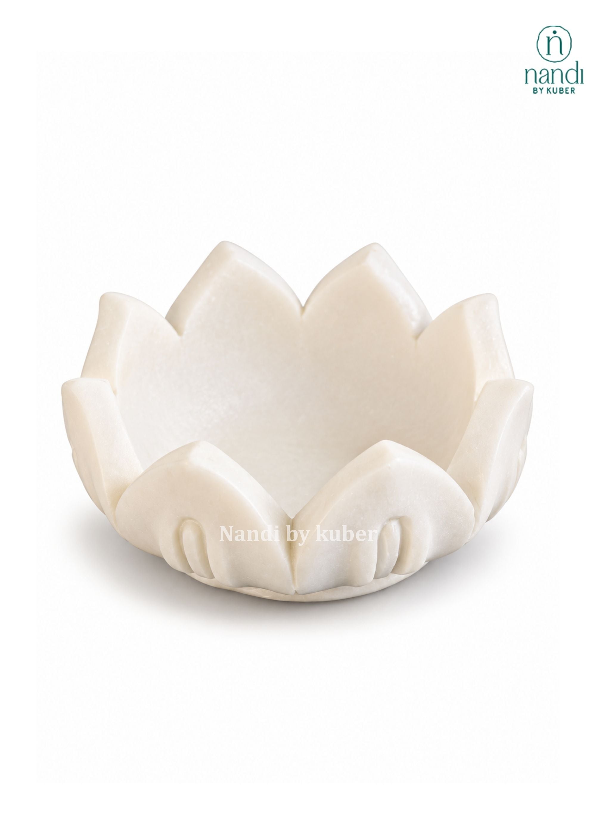 Marble Lotus Urli - angle 2