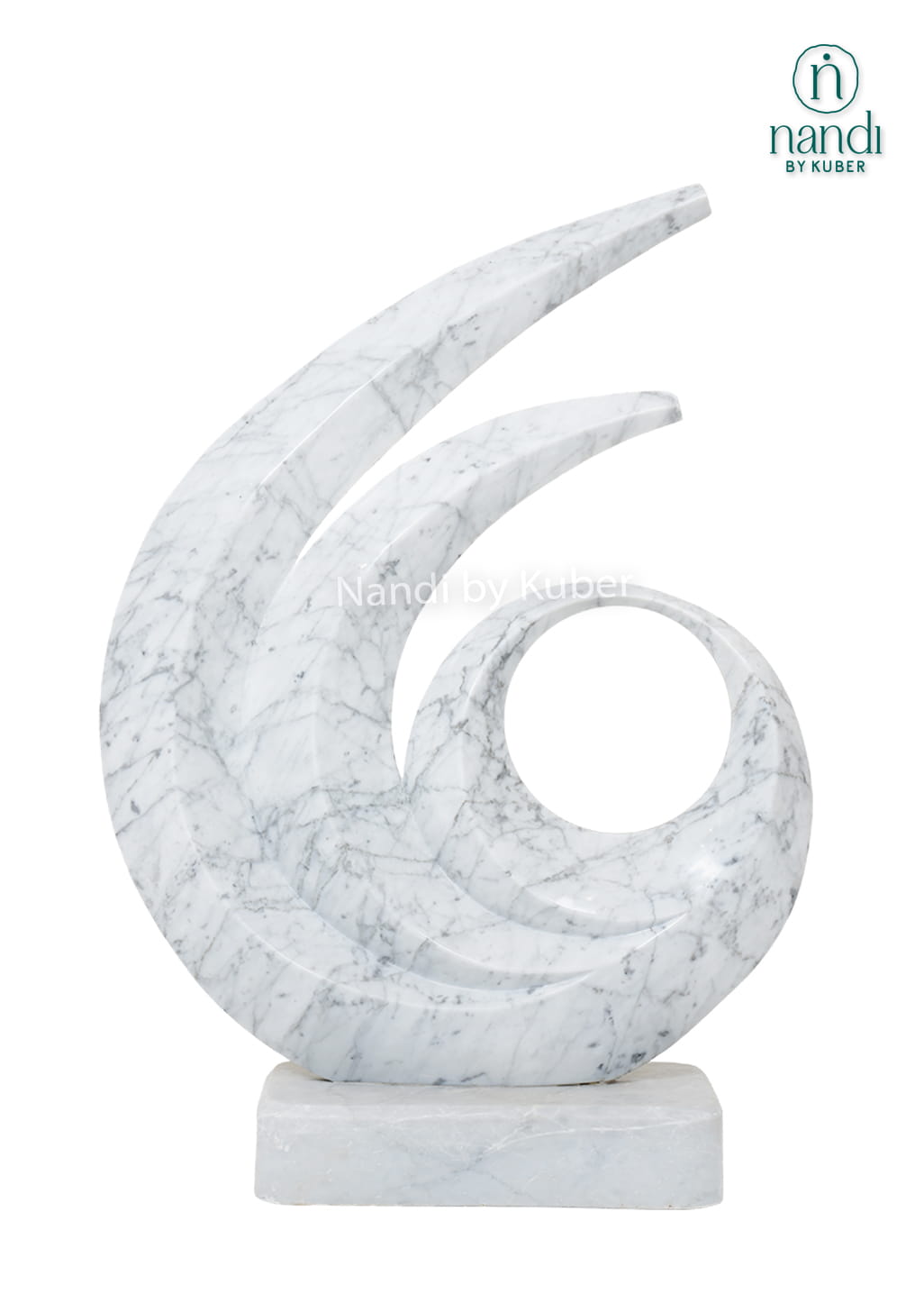 Marble Swirl Abstract Sculpture