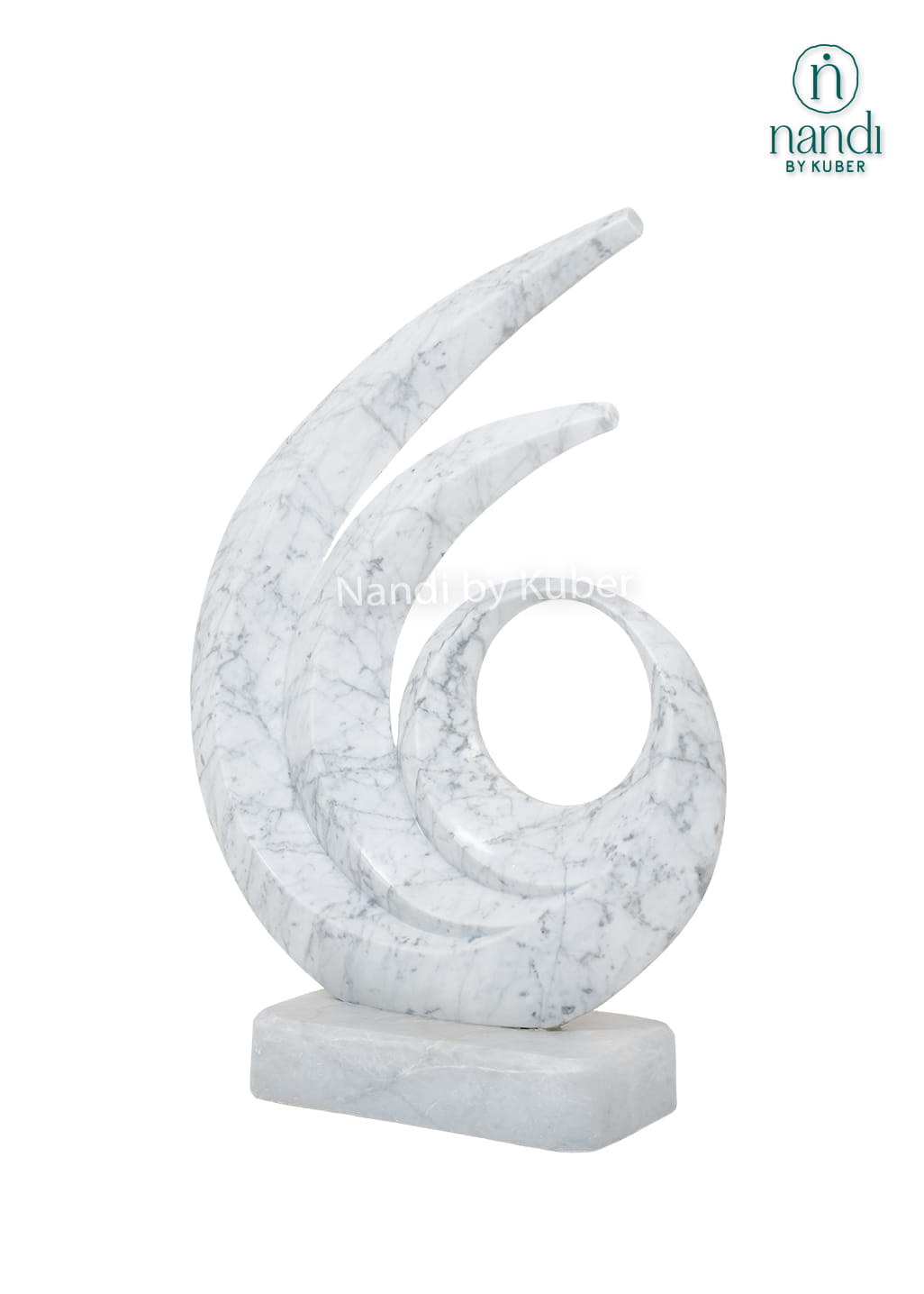 Marble Swirl Abstract Sculpture