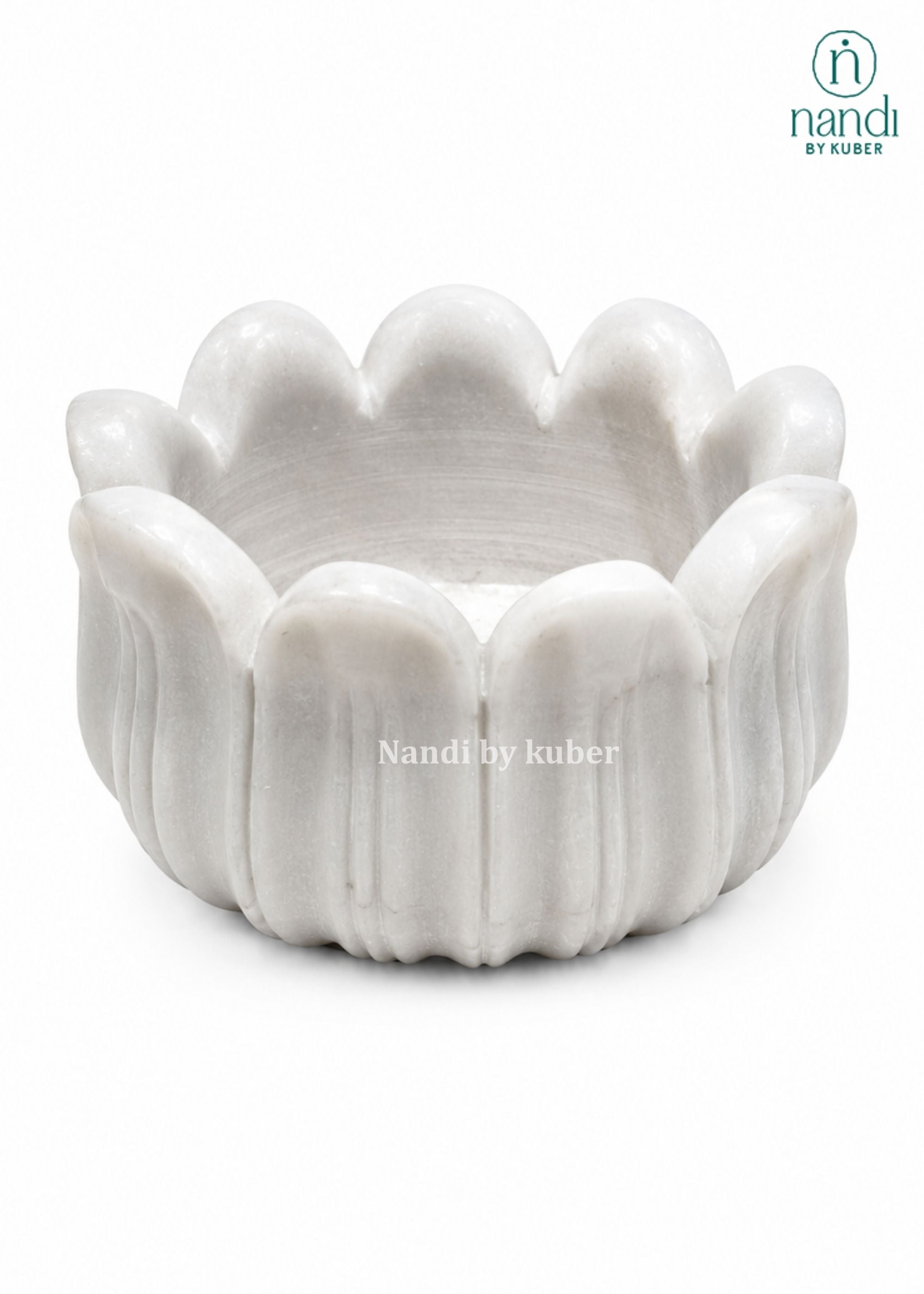 Marble Lotus Bowl - lifestyle view